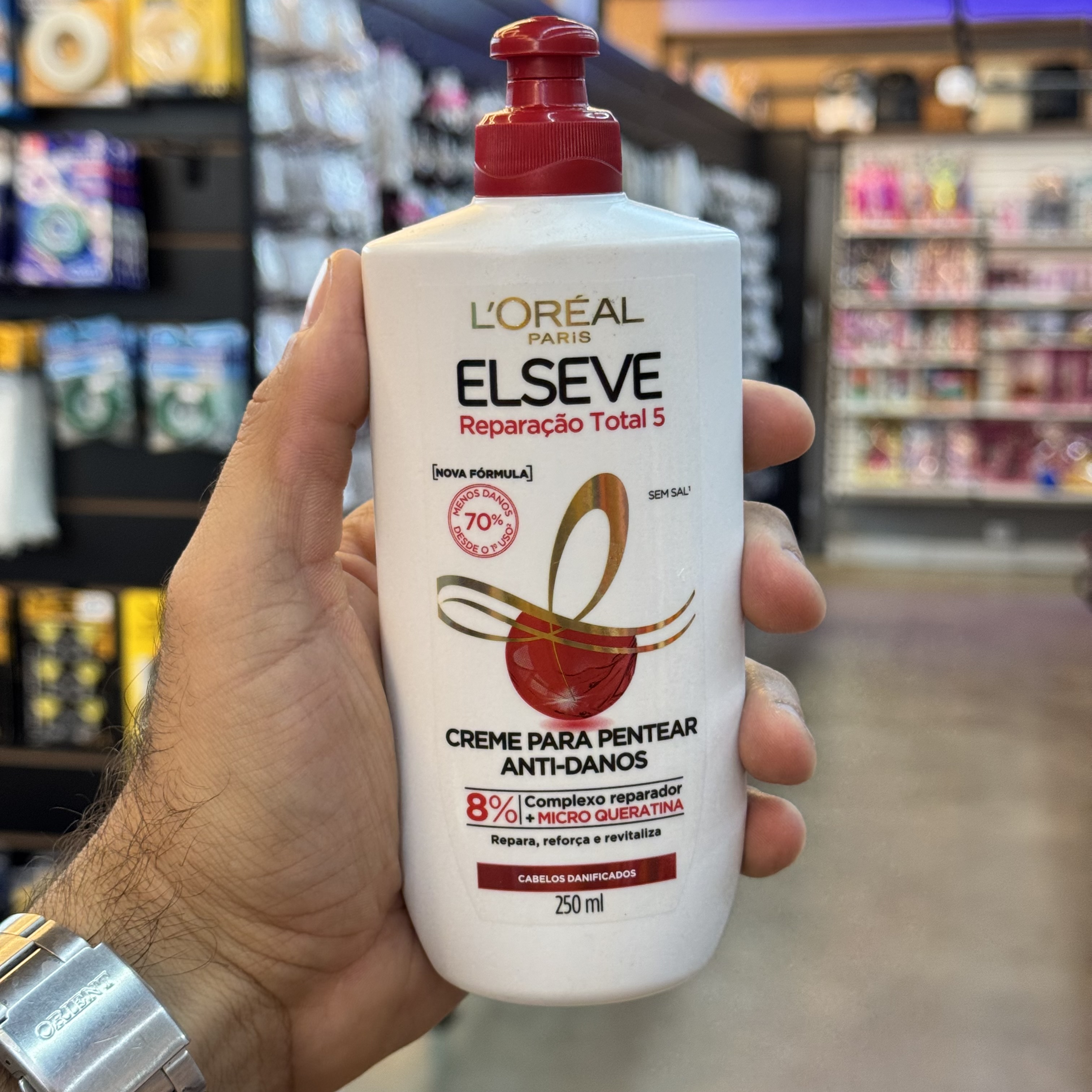 Creme Para Pentear 250ml Elseve L´Oreal Paris Reparação Total 5