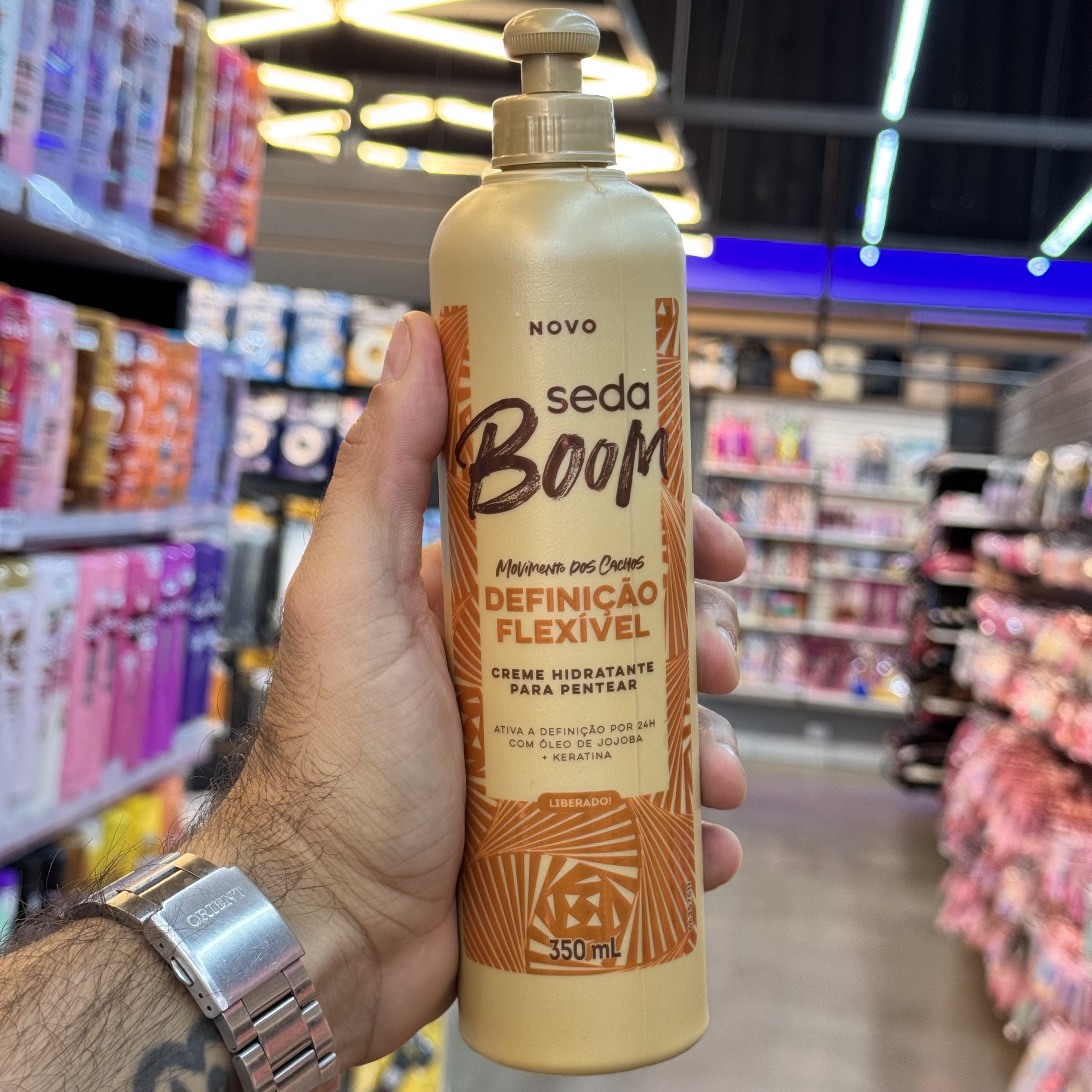 Creme Para Pentear 350ml Seda Boom Definição Flexível
