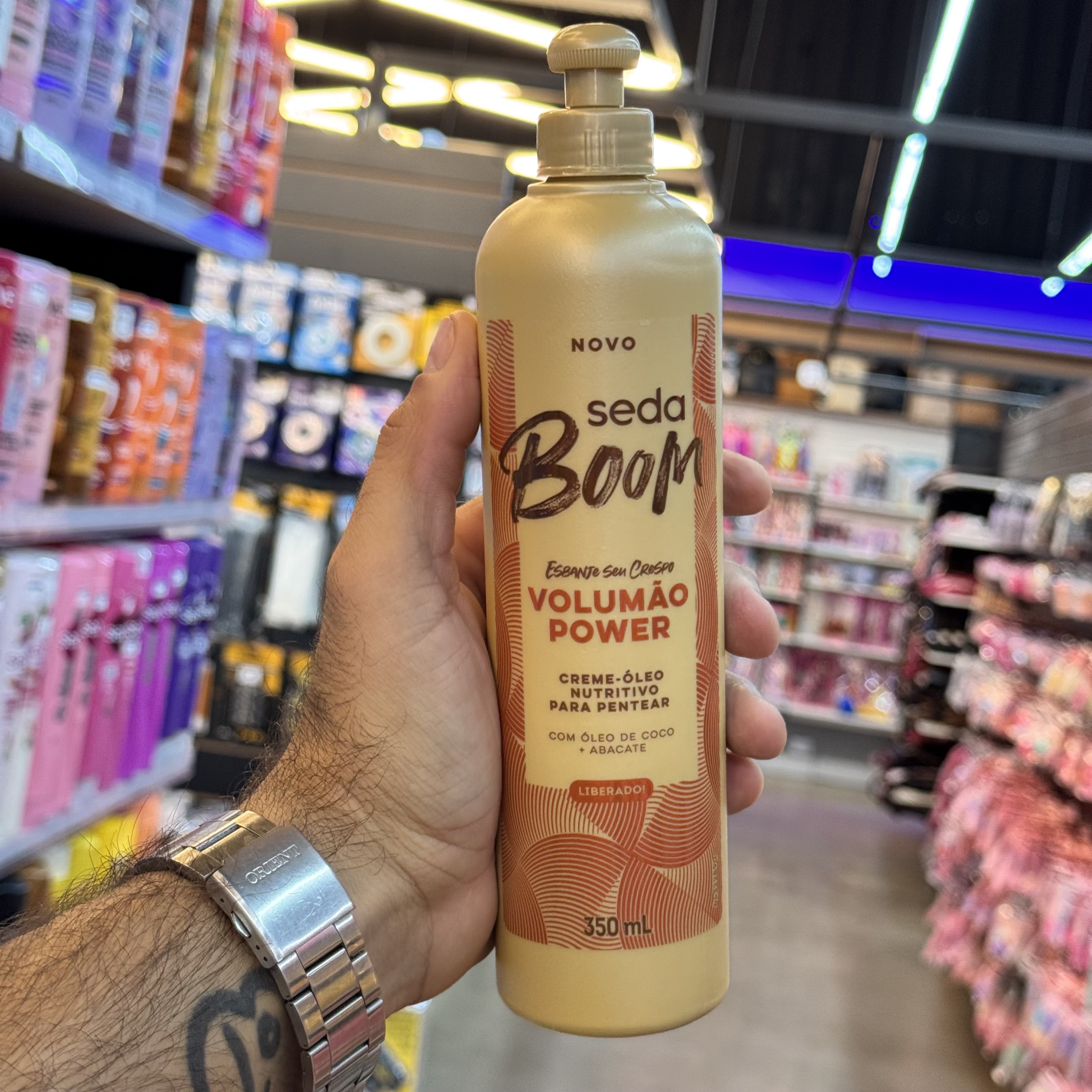 Creme Para Pentear 350ml Seda Boom Volumão Power