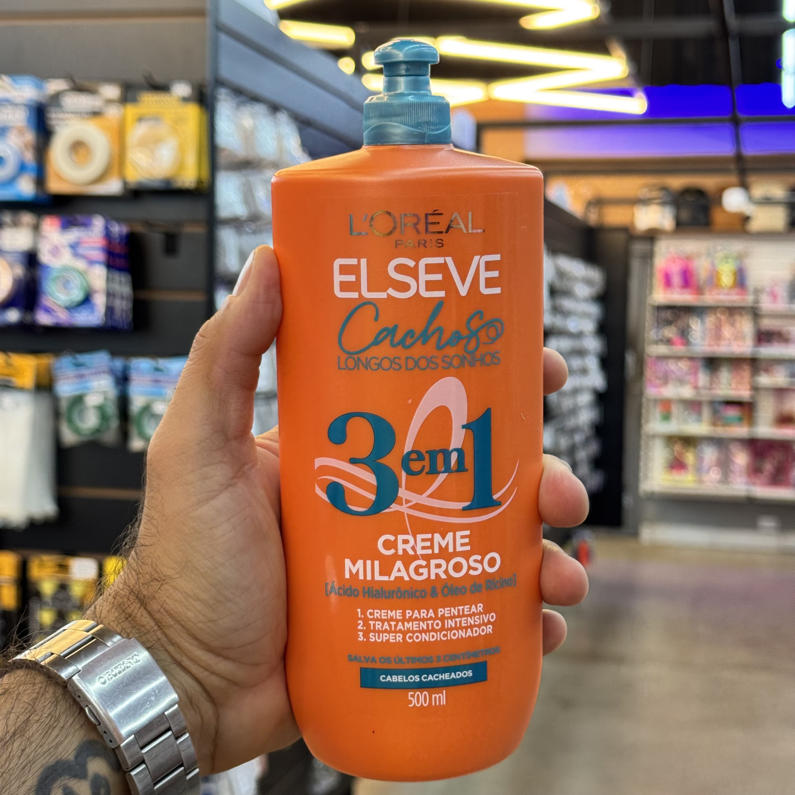 Creme Para Pentear 500ml Elseve L´Oreal Paris Cachos Longos dos Sonhos