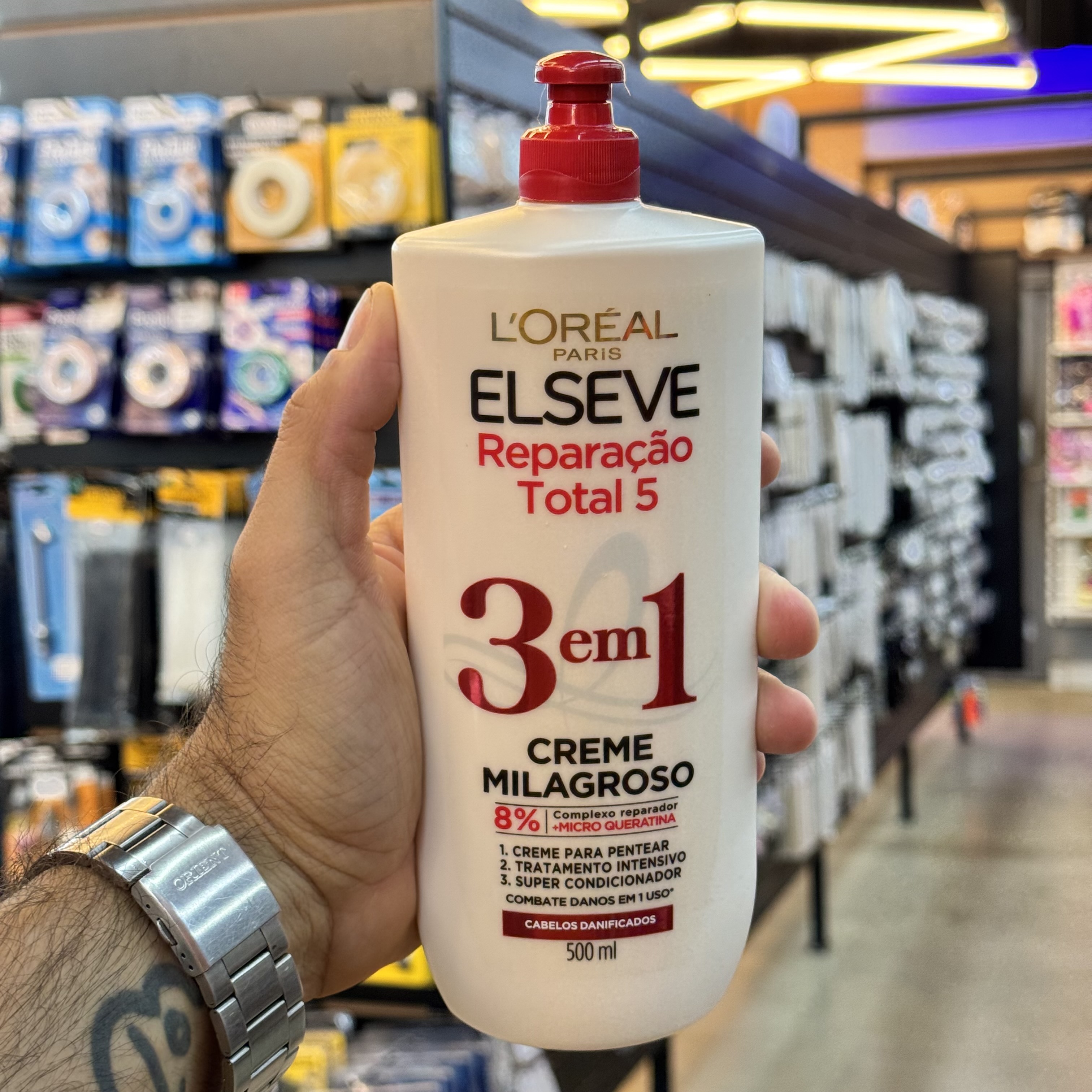 Creme Para Pentear 500ml Elseve L´Oreal Paris Reparação Total 5