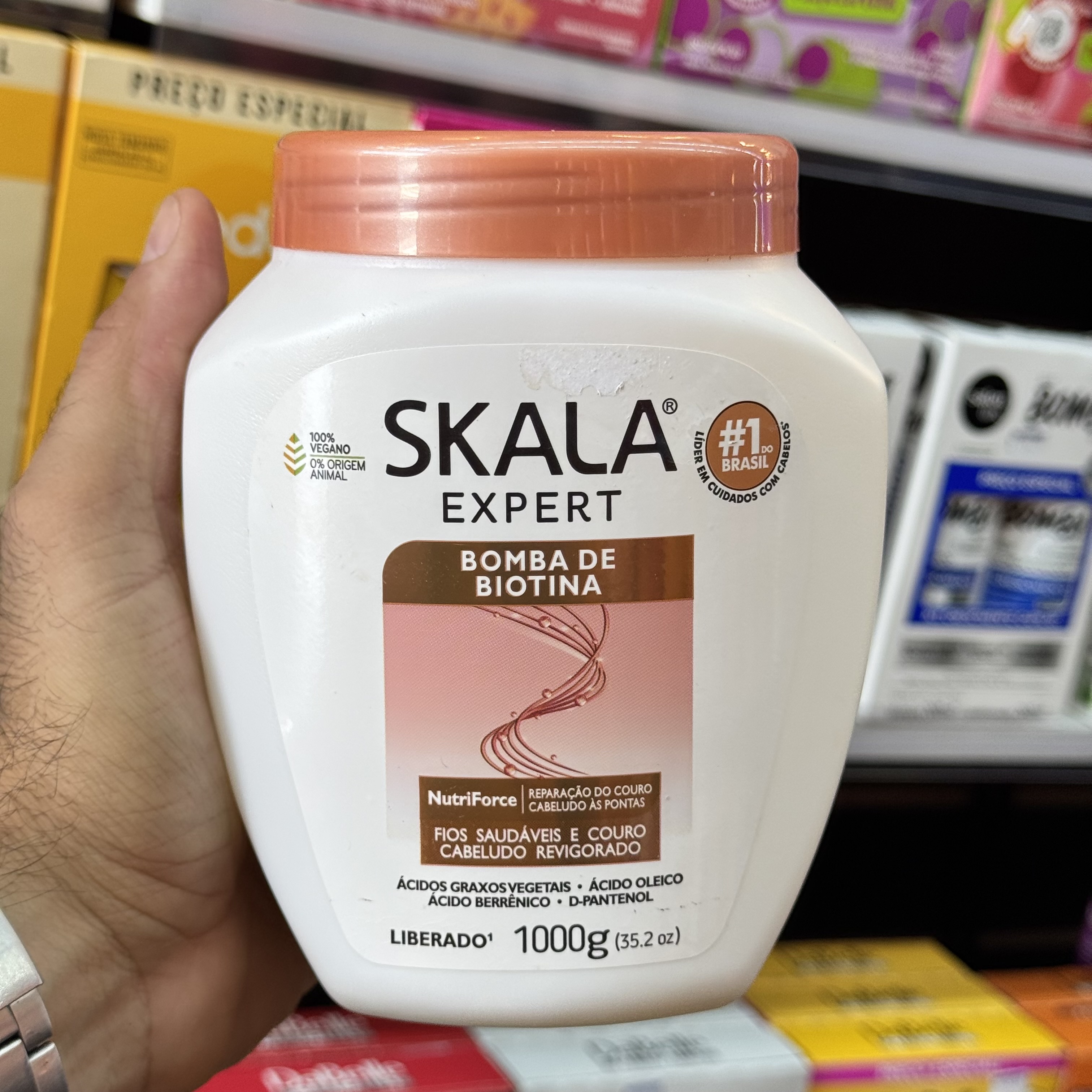 Creme Para Pentear Bomba de Biotina Vegetal Skala 1Kg