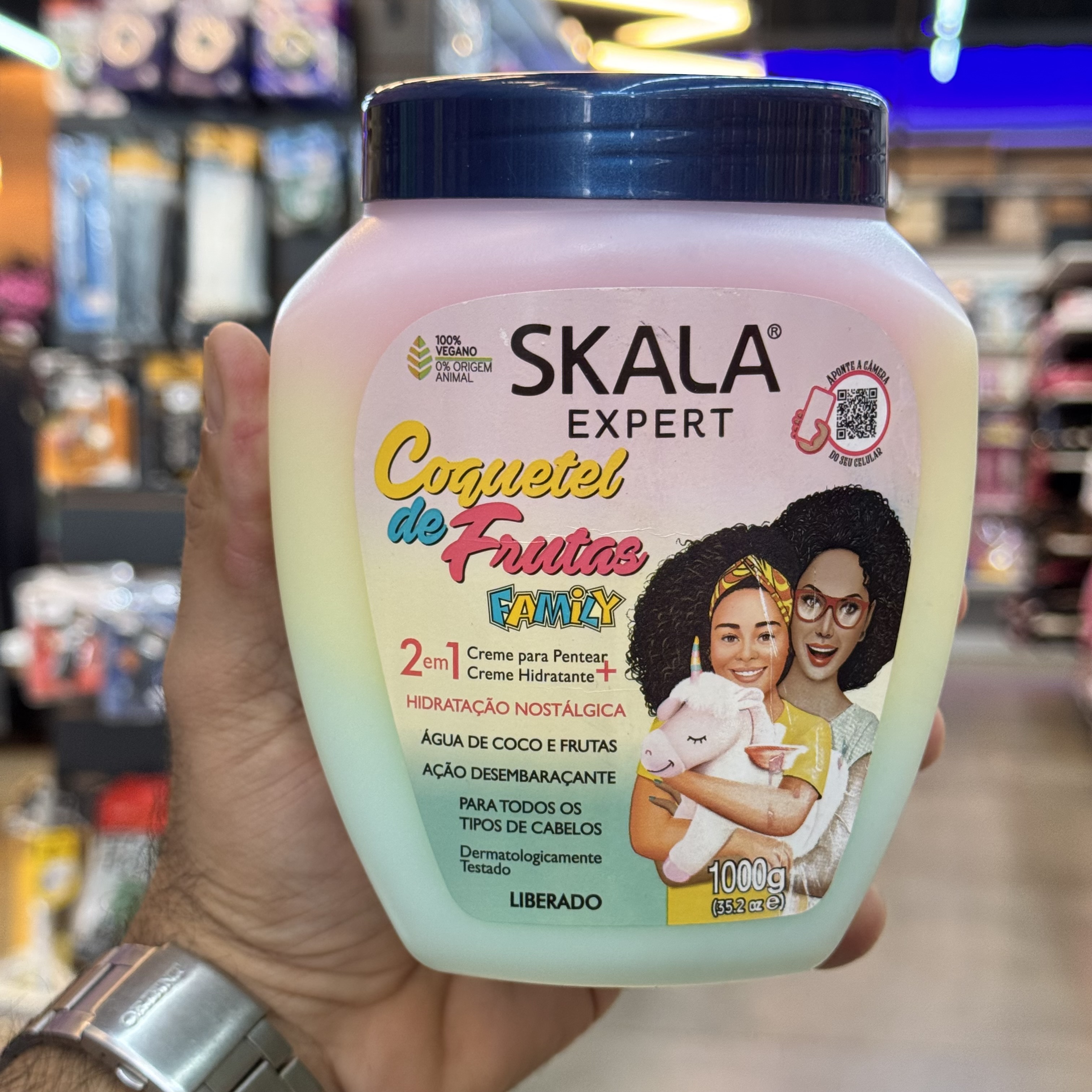 Creme Para Pentear Coquetel de Frutas Family Skala 1Kg