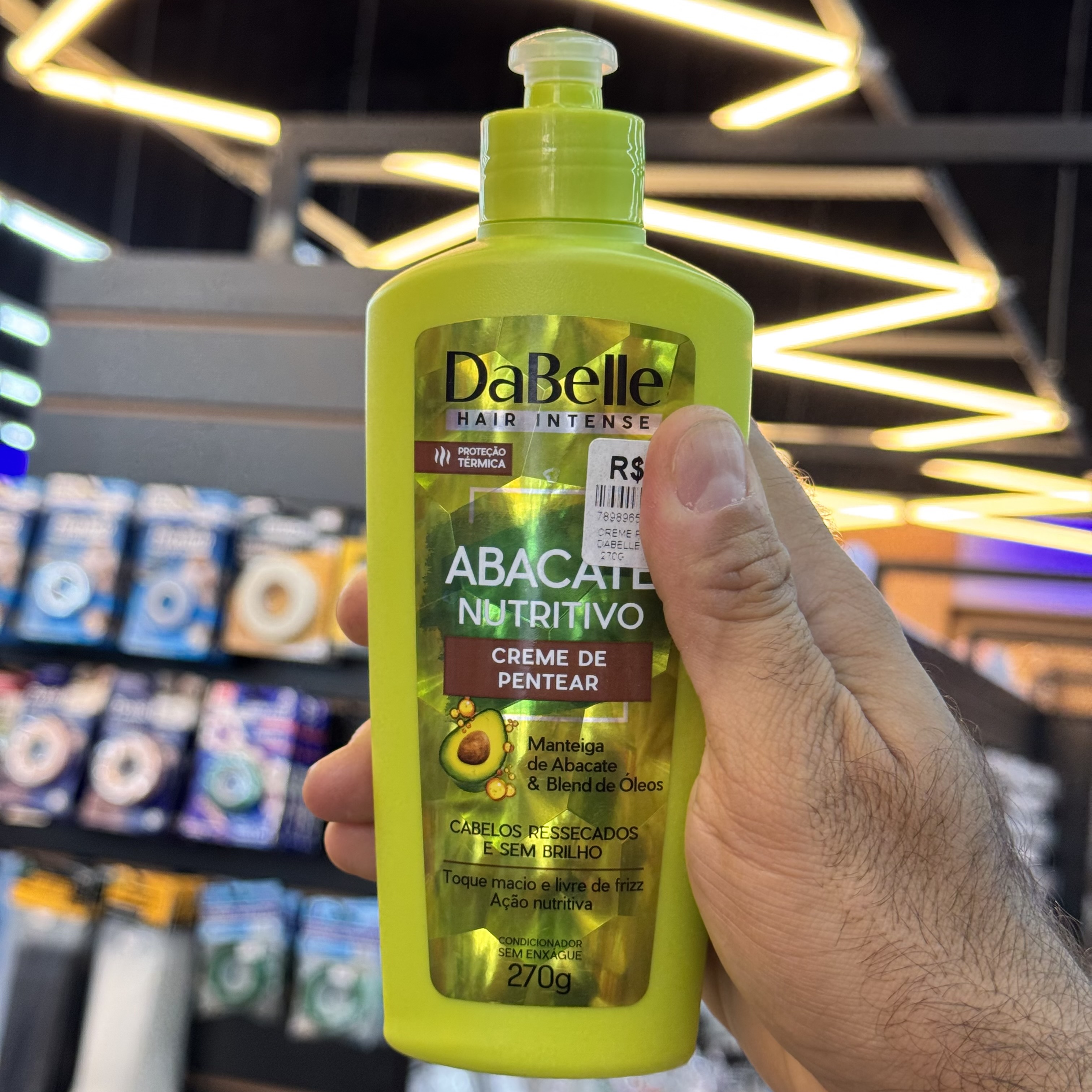 Creme Para Pentear Dabelle Abacate Nutritivo 270g