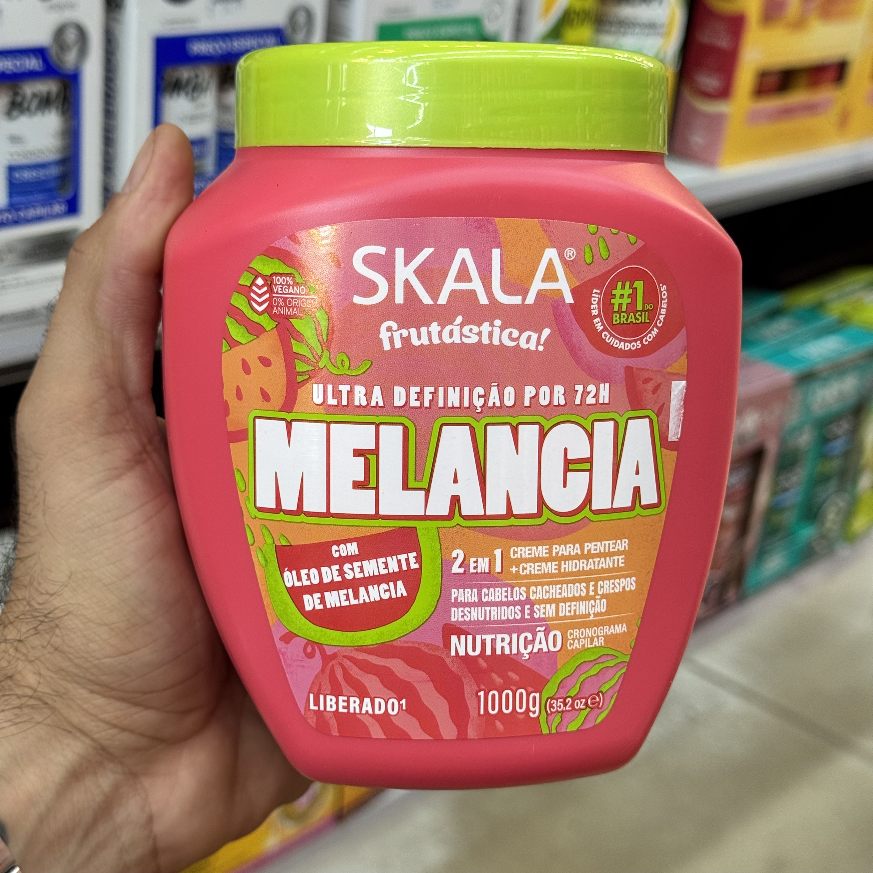 Creme Para Pentear Frutástica Melancia Skala 1Kg
