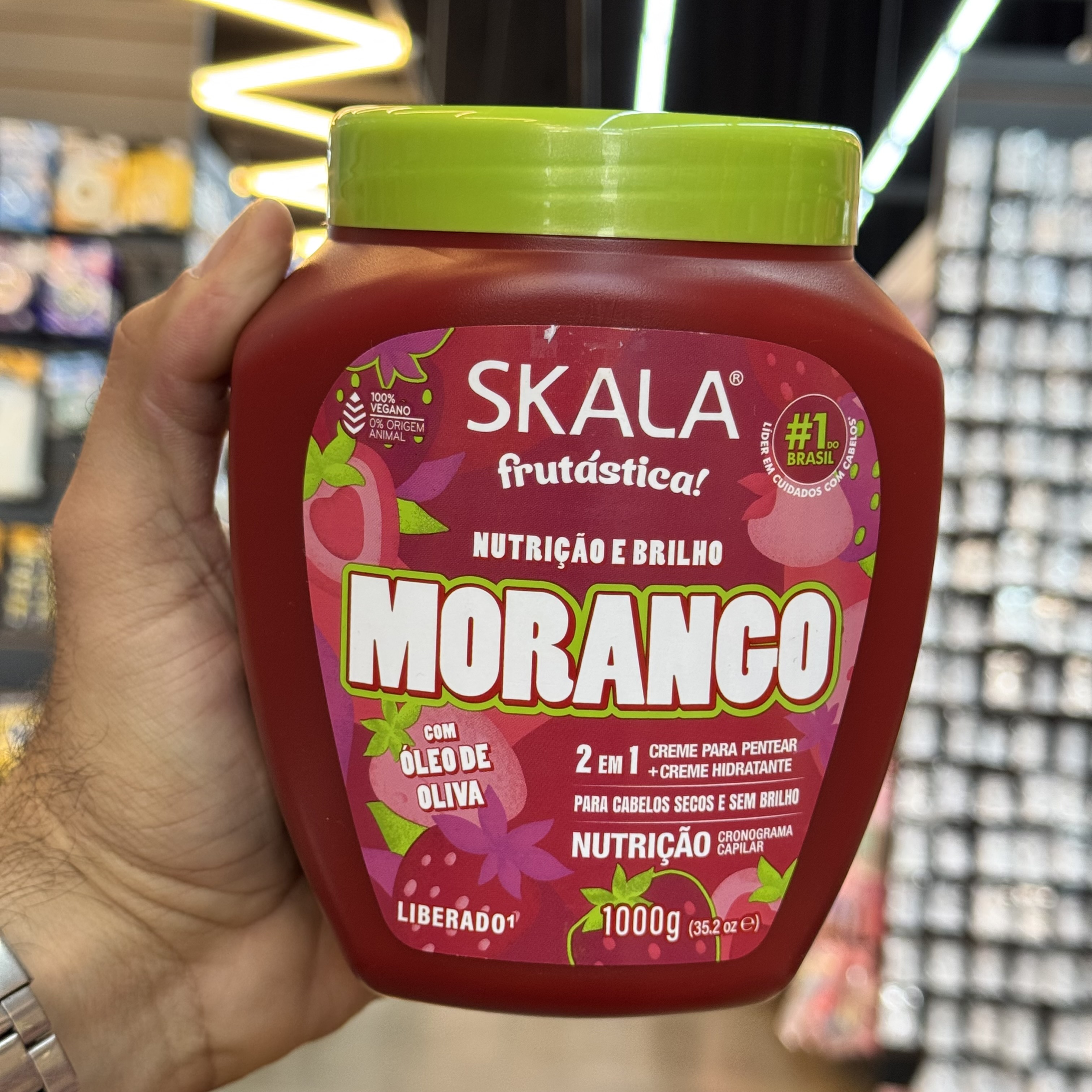 Creme Para Pentear Frutástica Morango  Skala 1Kg
