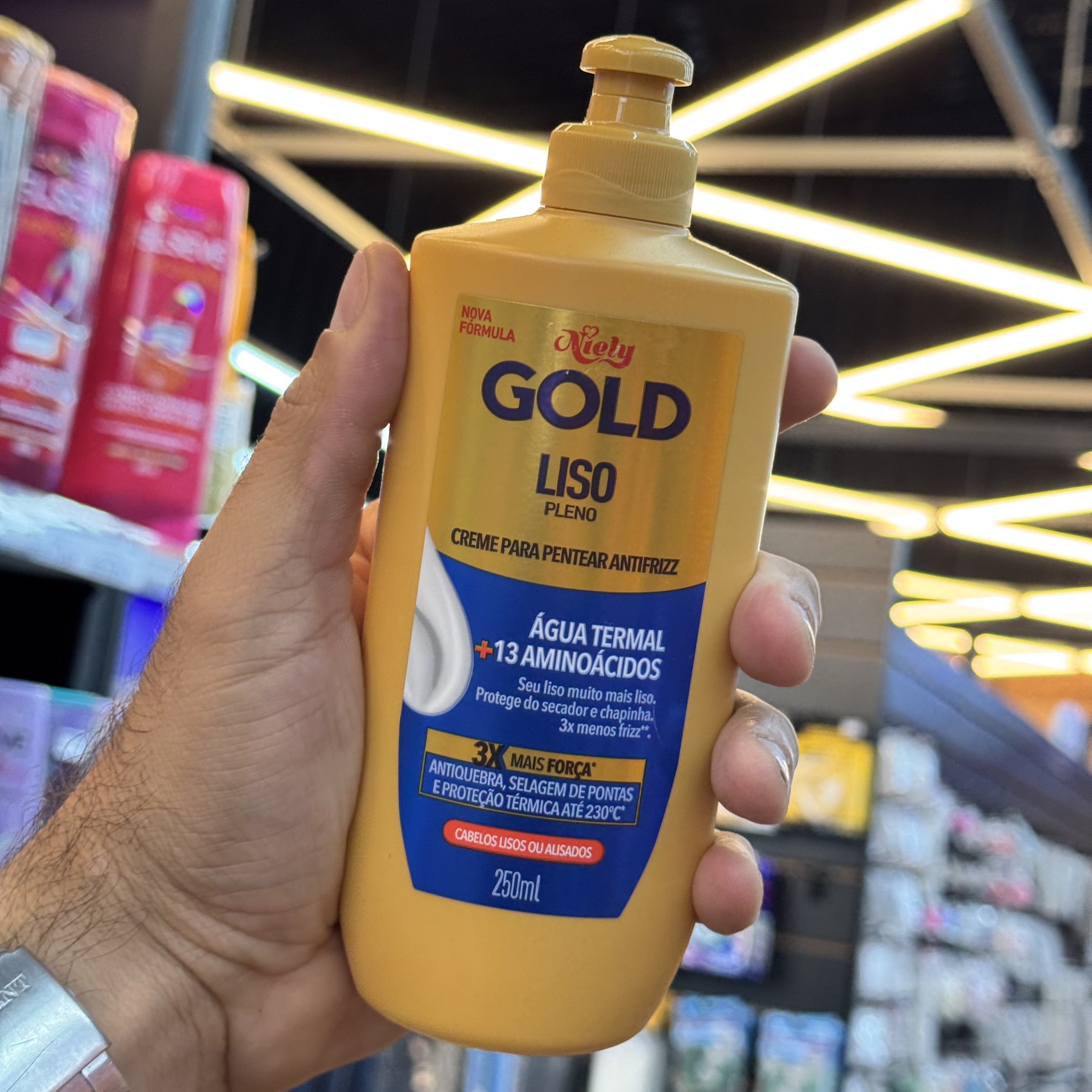 Creme Para Pentear Niely Gold Liso Pleno 250ml