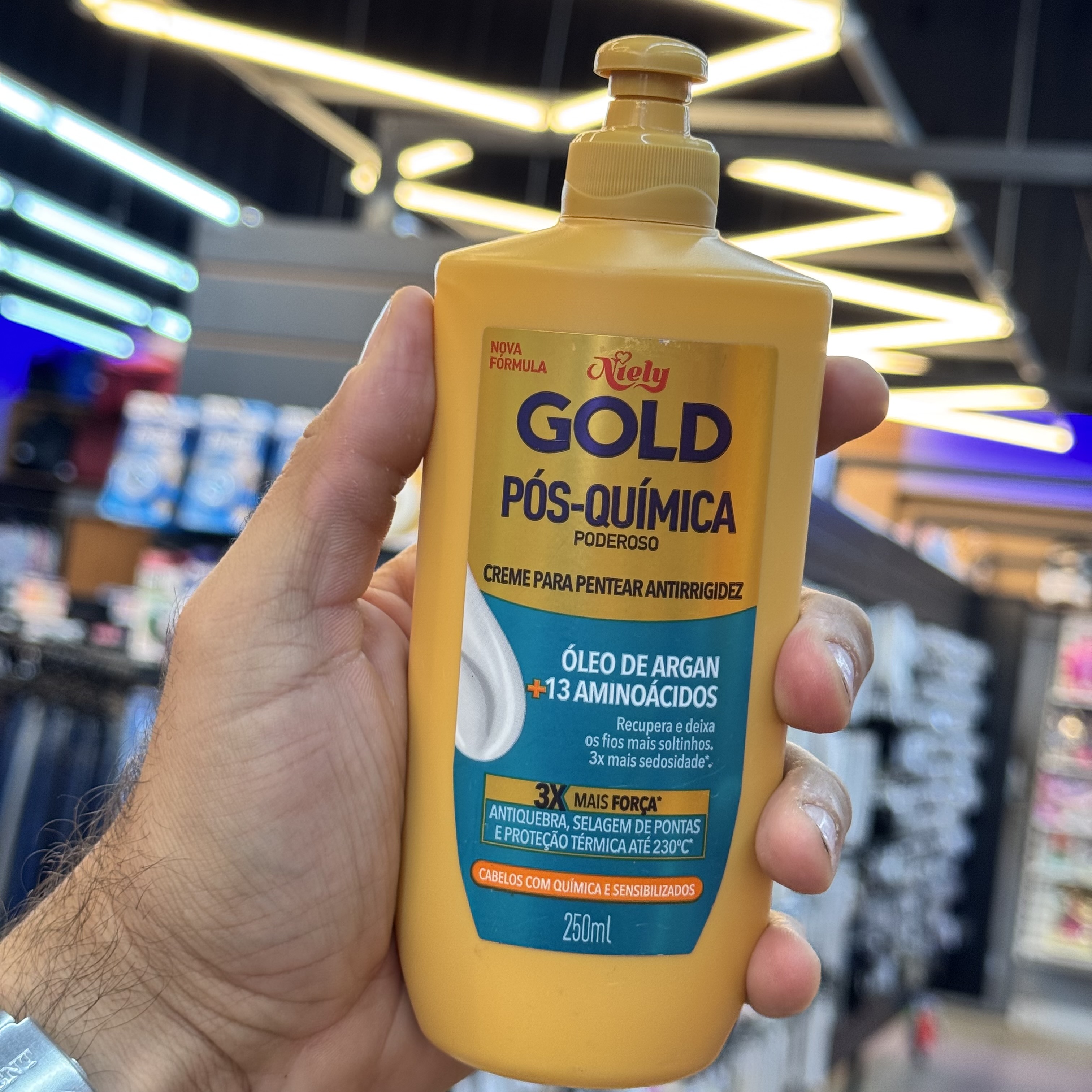Creme Para Pentear Niely Gold Pós Química 250ml
