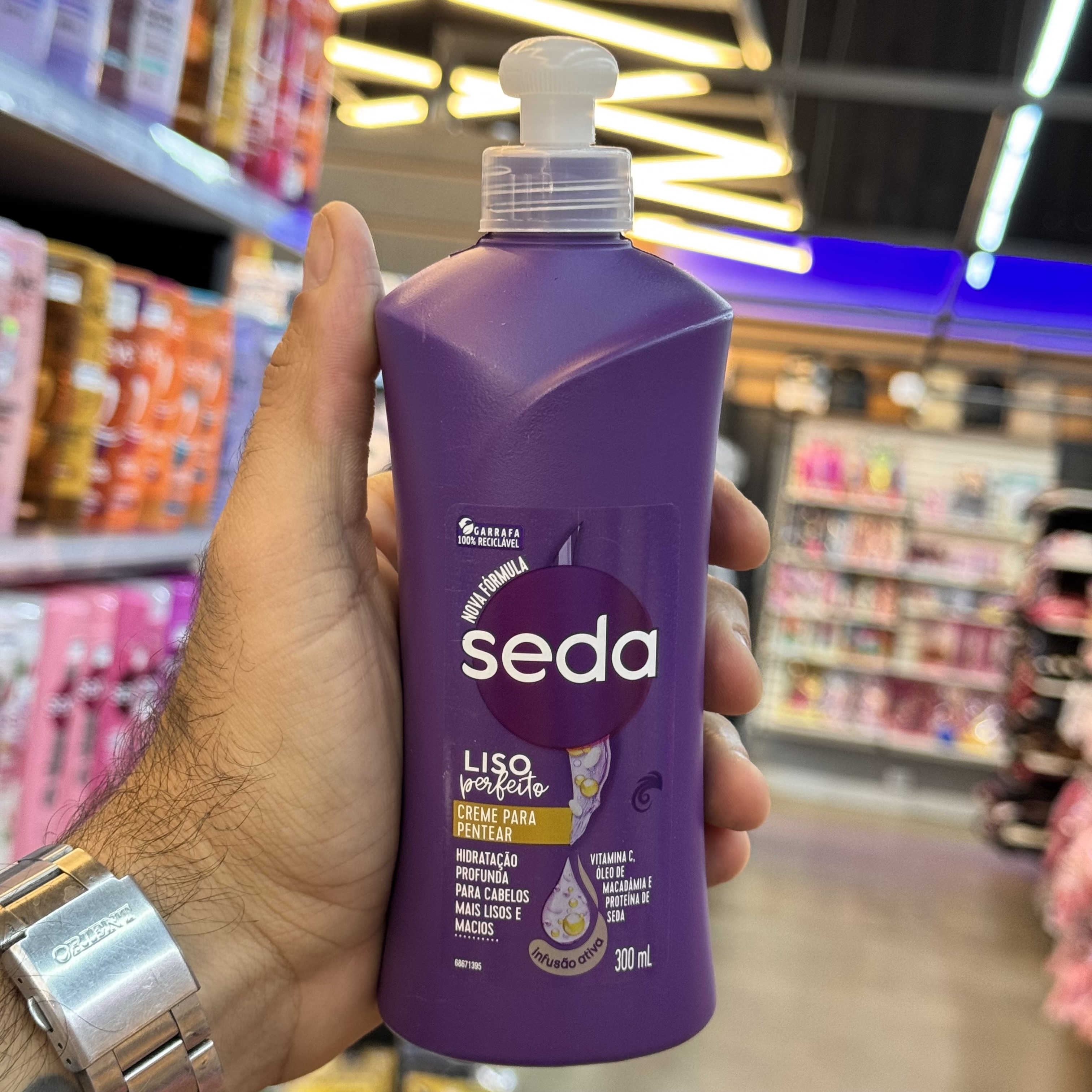 Creme Para Pentear Seda Liso Perfeito 300ml