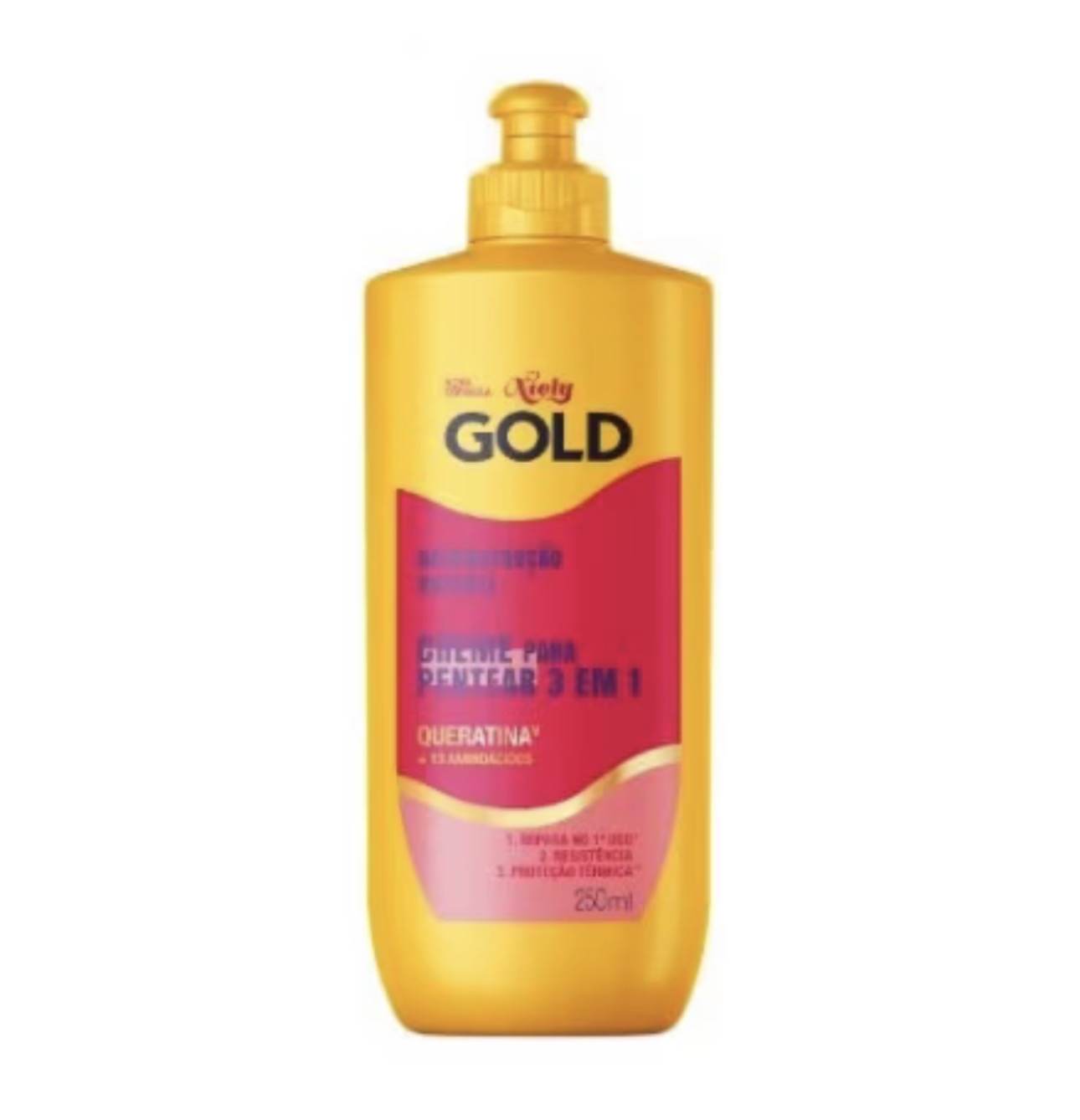 CREME PENTEAR NIELYEGOLD RECONSTRUCAO POTENTE 1X250ML