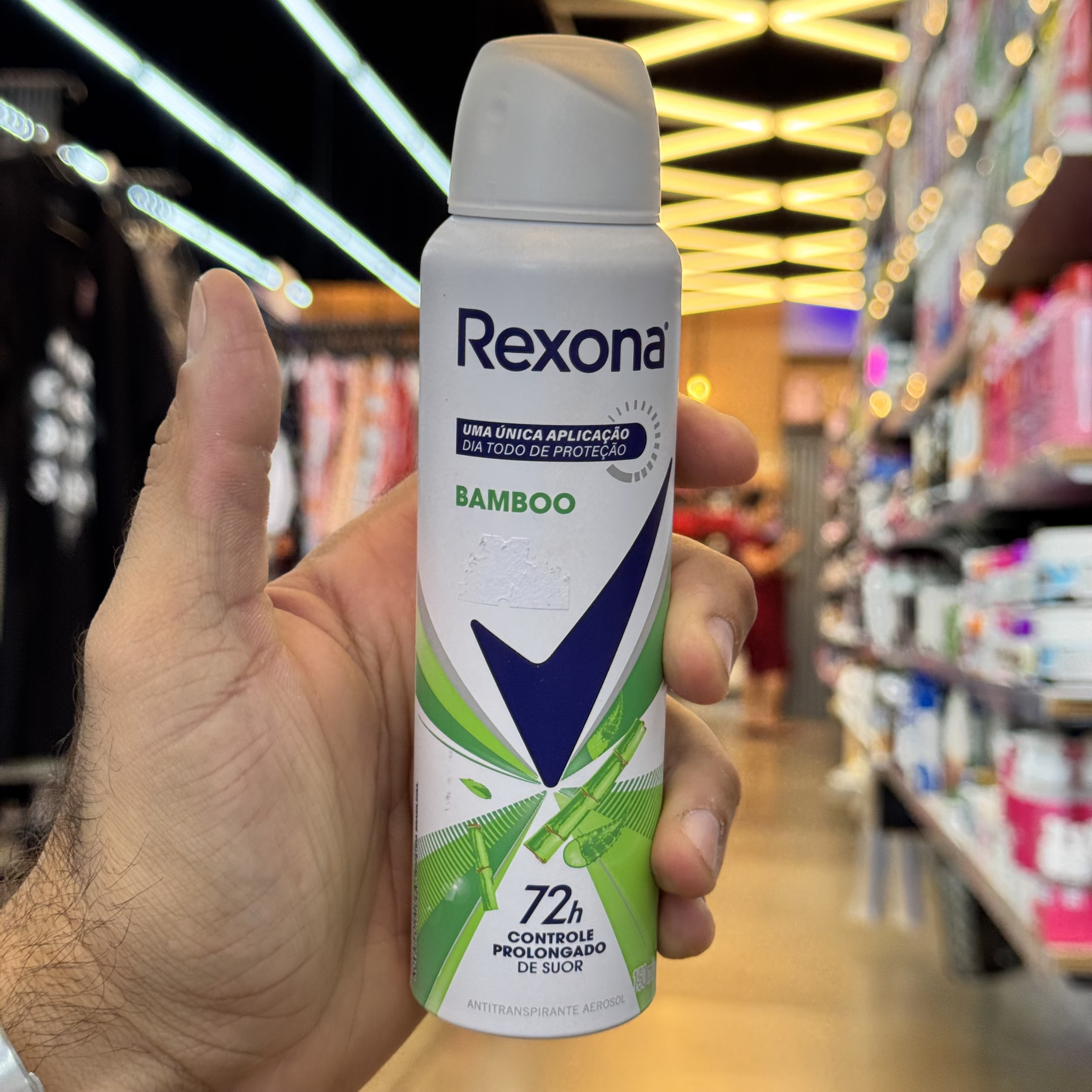 DESODORANTE AEROSOL REXONA FEMININO BAMBOO E ALOE VERA 1X90GR