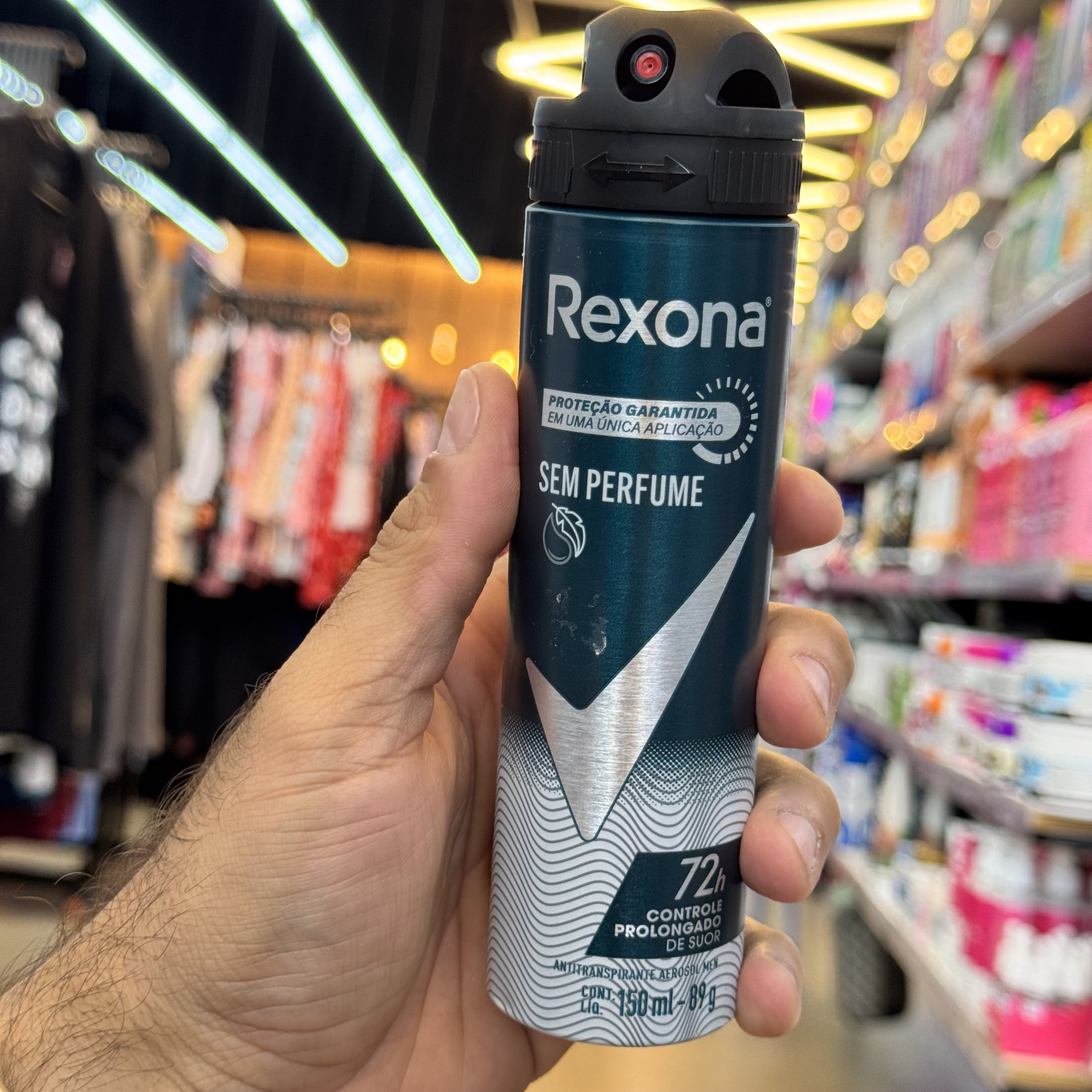 DESODORANTE AEROSOL REXONA MASCULINO SEM PERFUME 1X90GR