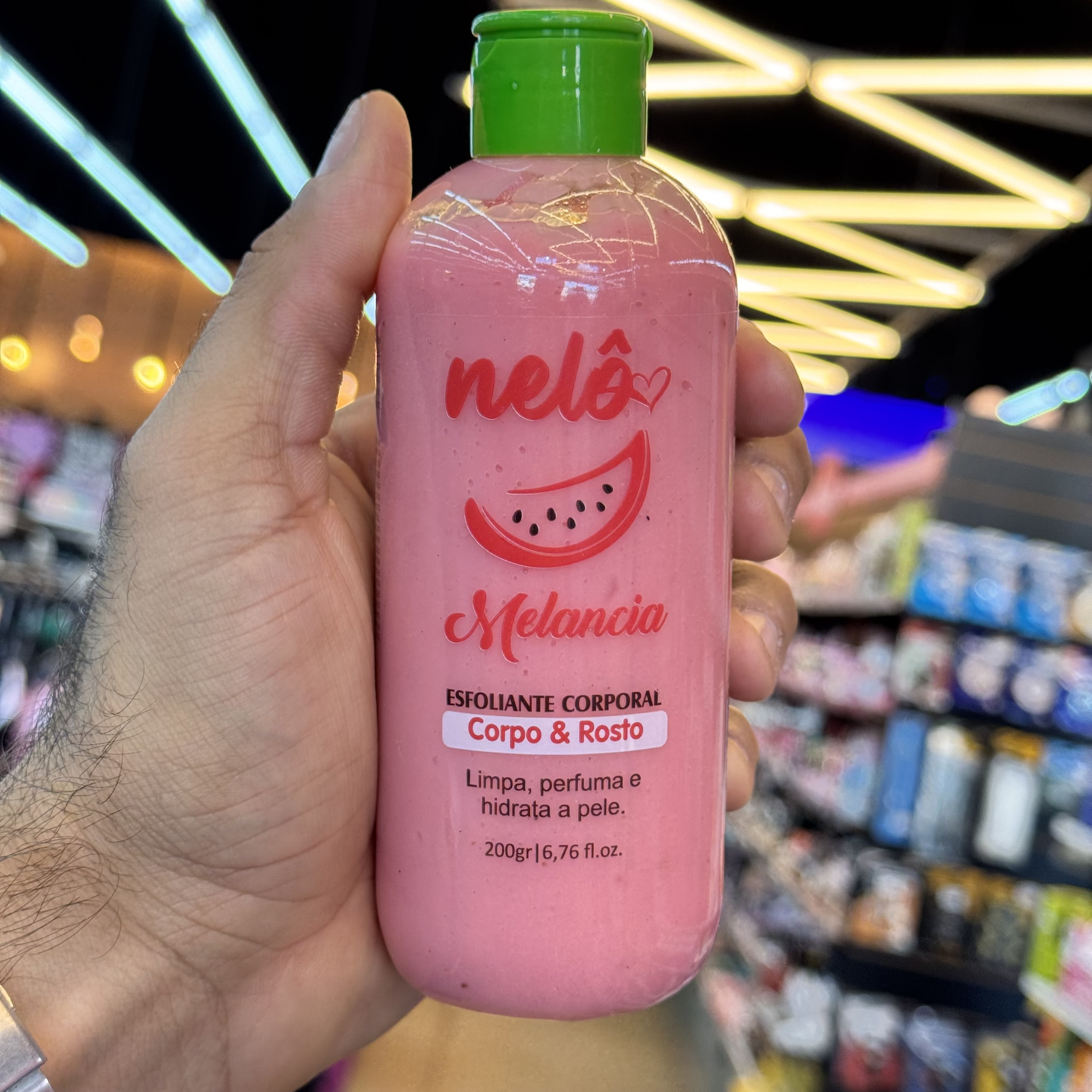 Esfoliante Corpo e rosto Melancia Nelo 200g