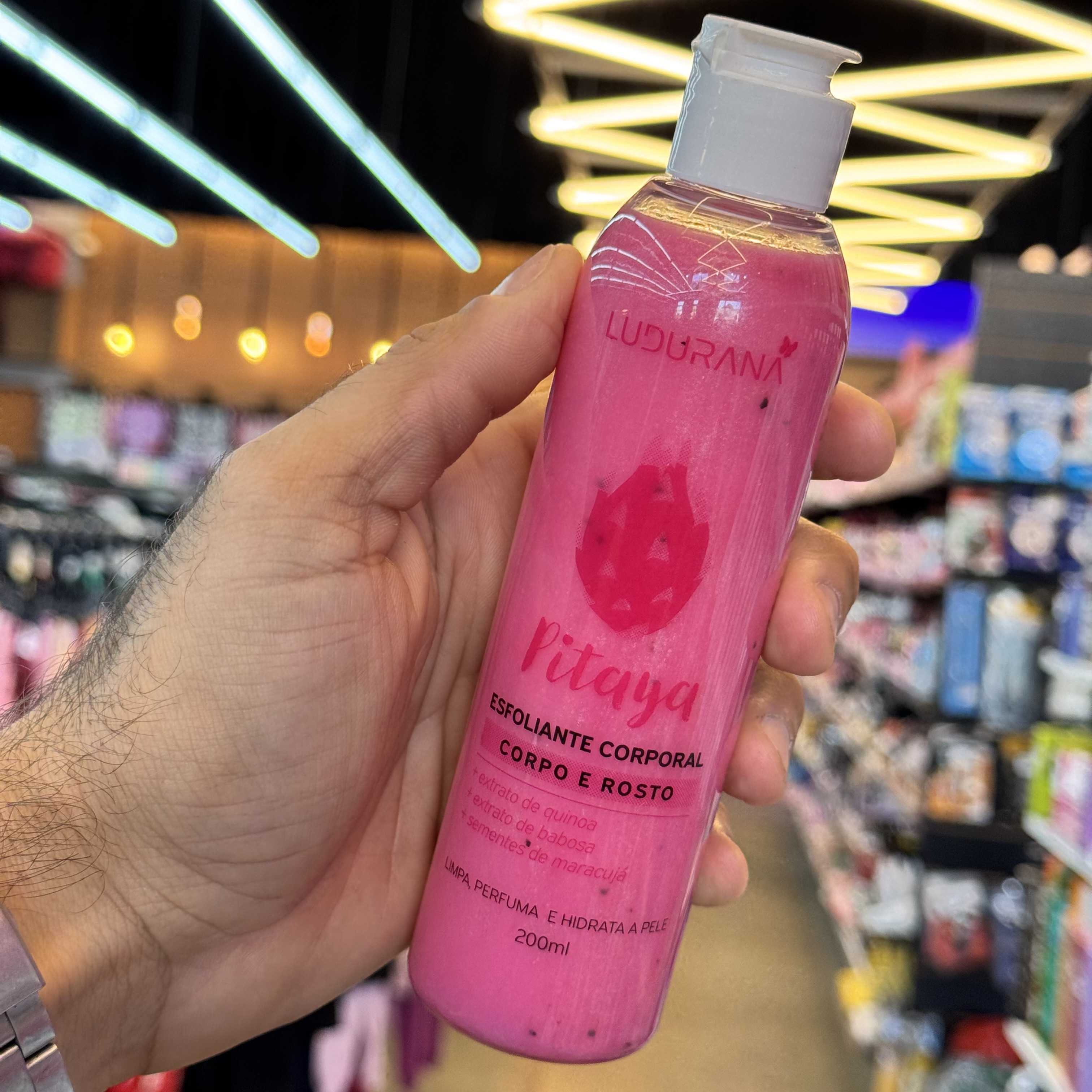 Esfoliante Corpo e rosto pitaya ludurana 200ml