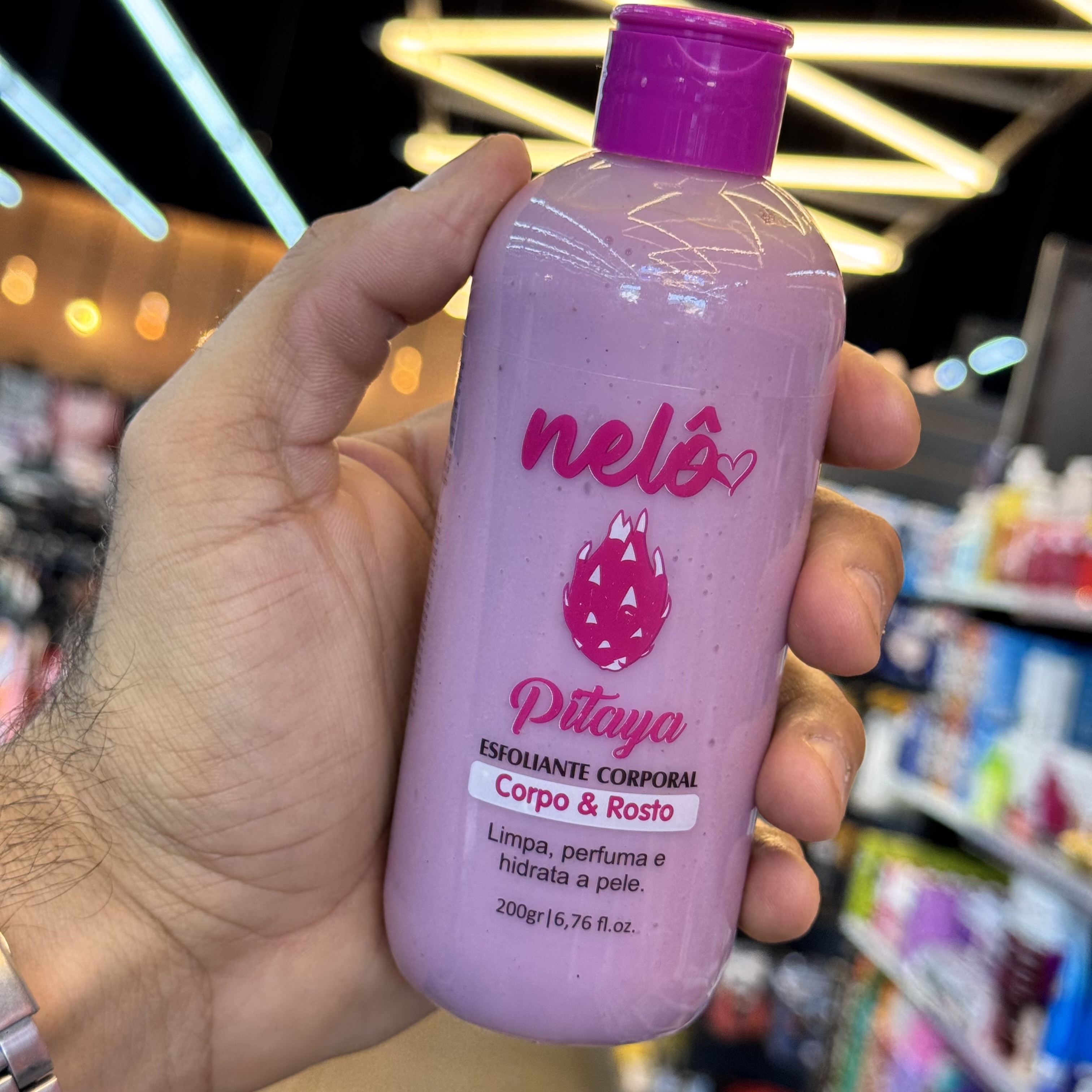 Esfoliante Corpo e rosto Pitaya Nelo 200g