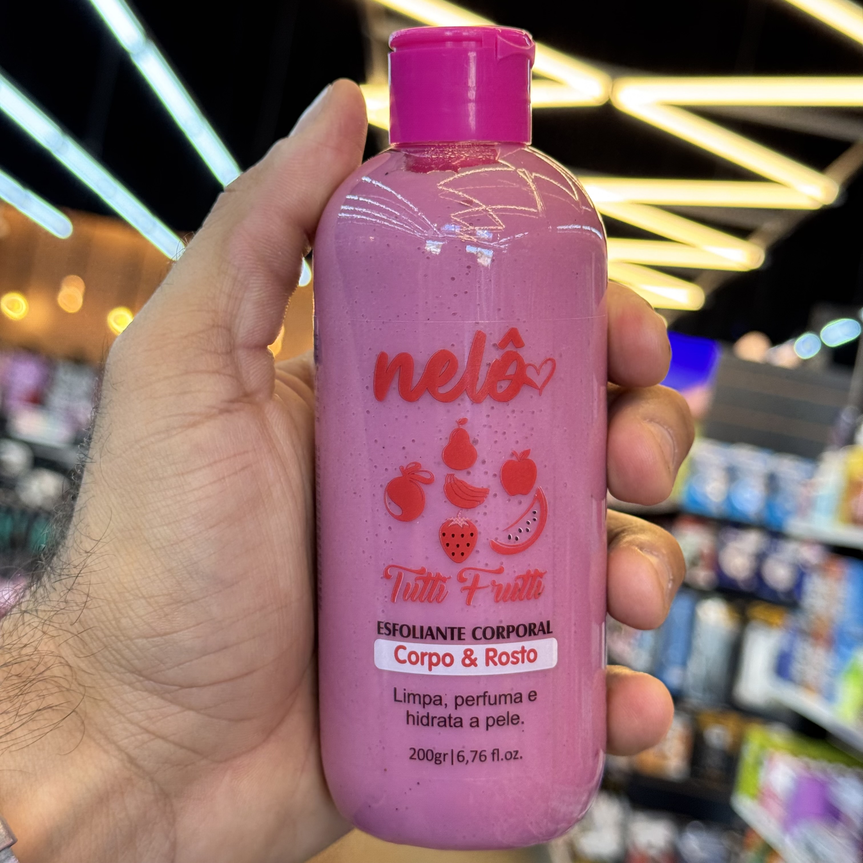 Esfoliante Corpo e rosto Tutti Fruitti Nelo 200g