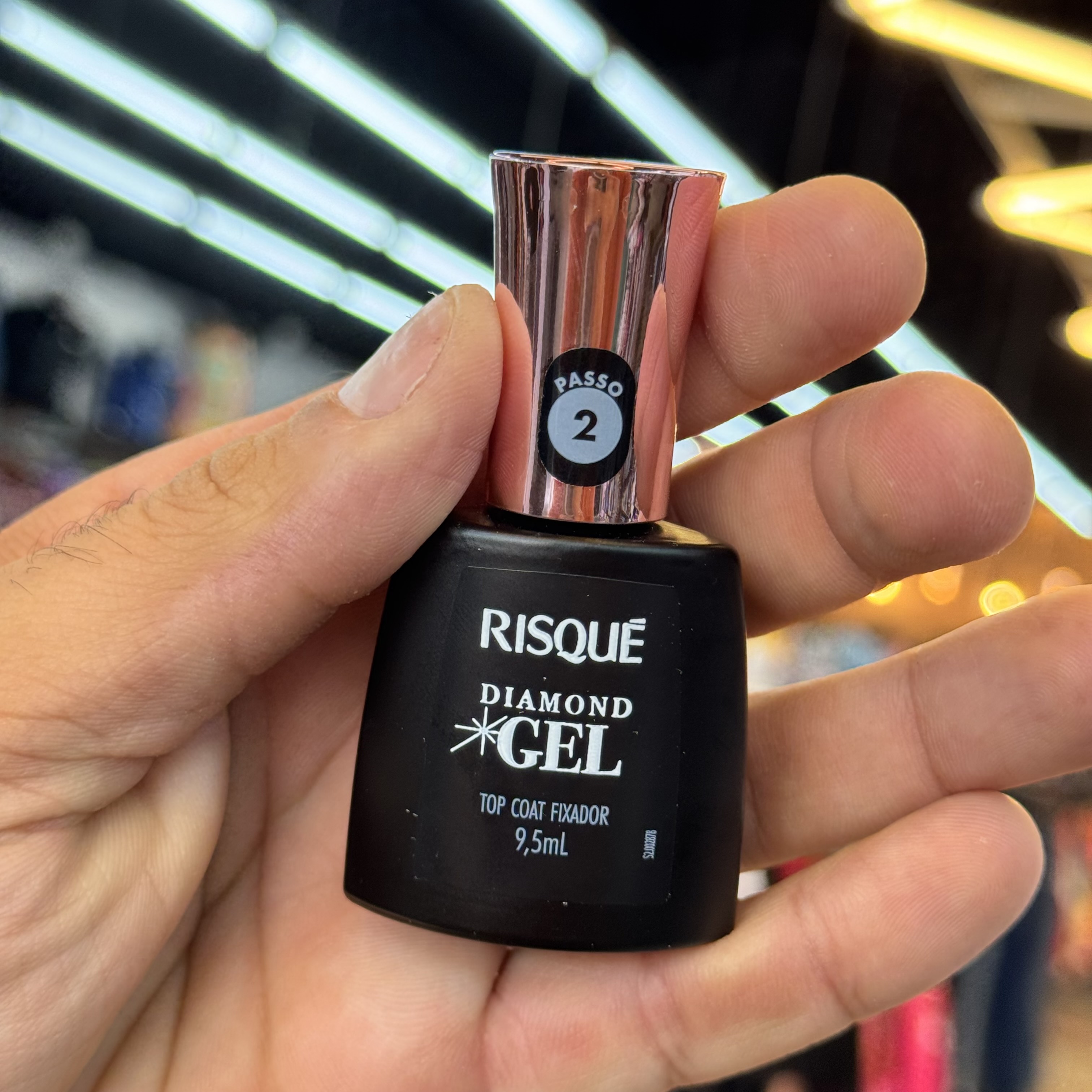 ESMALTE RISQUE NU DIAMOND GEL TOP COAT FIXADOR