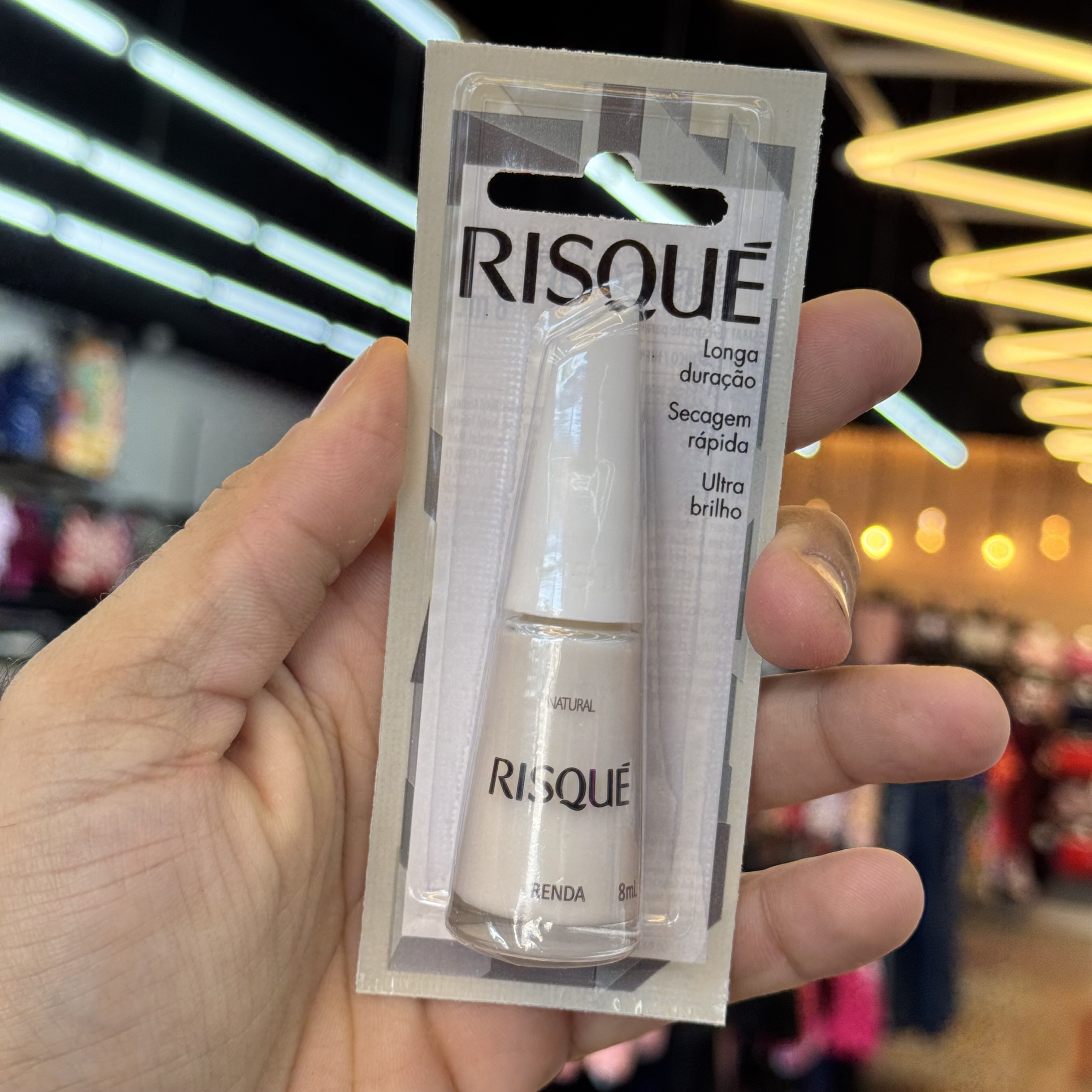 Esmalte Risqué Renda Natural 8ml