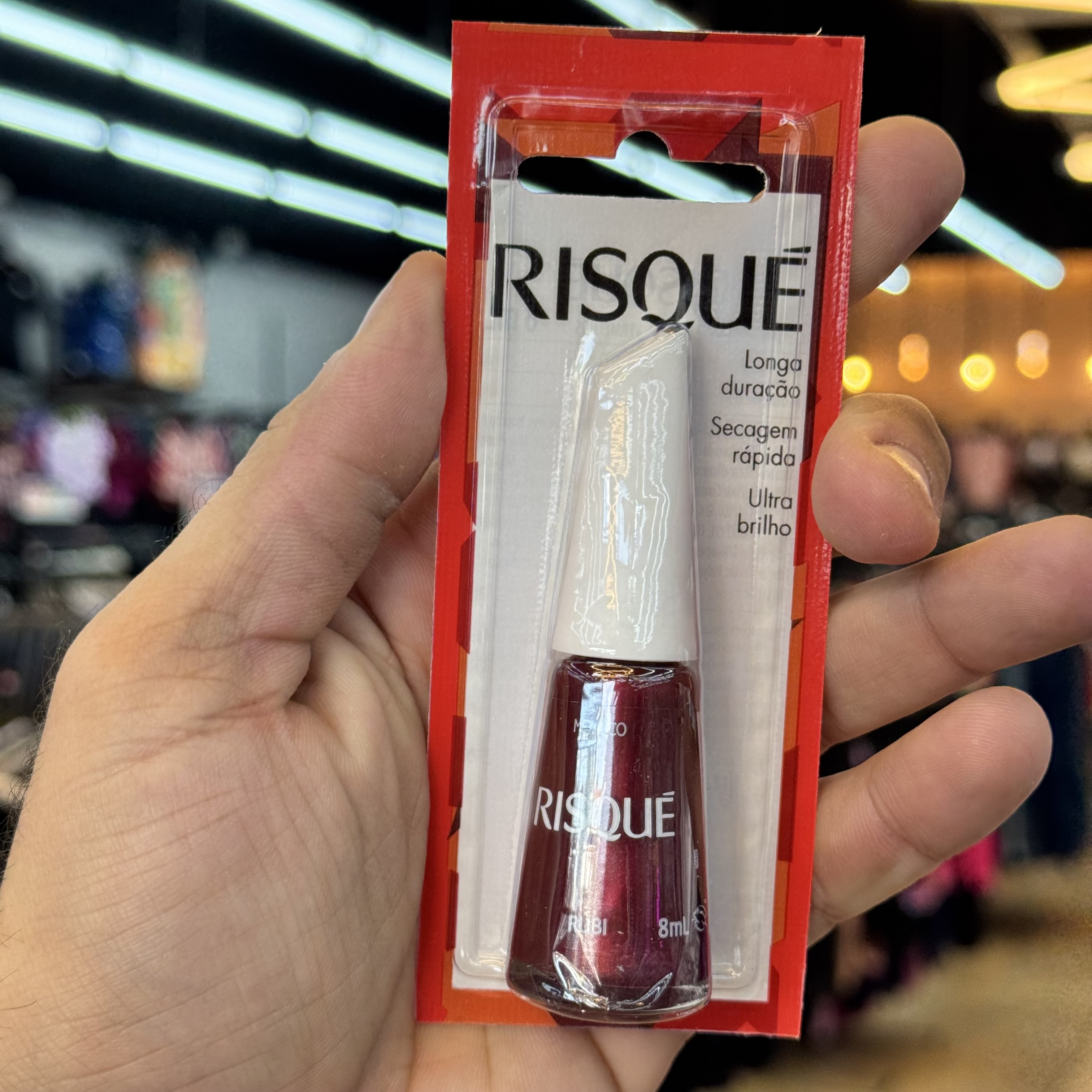Esmalte Risqué Rubi Metálico 8ml