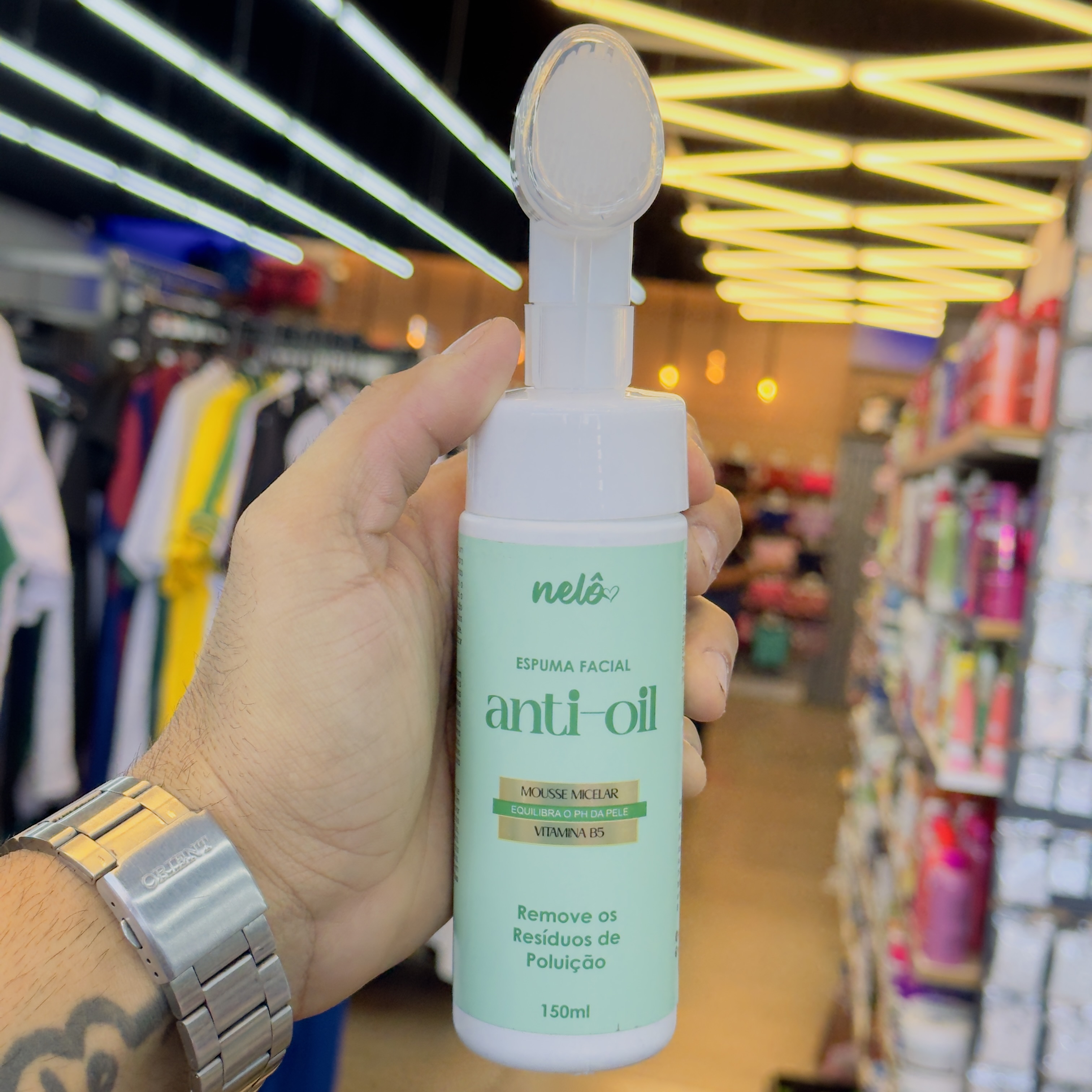 Espuma Facial Anti oil Nelo 150ml