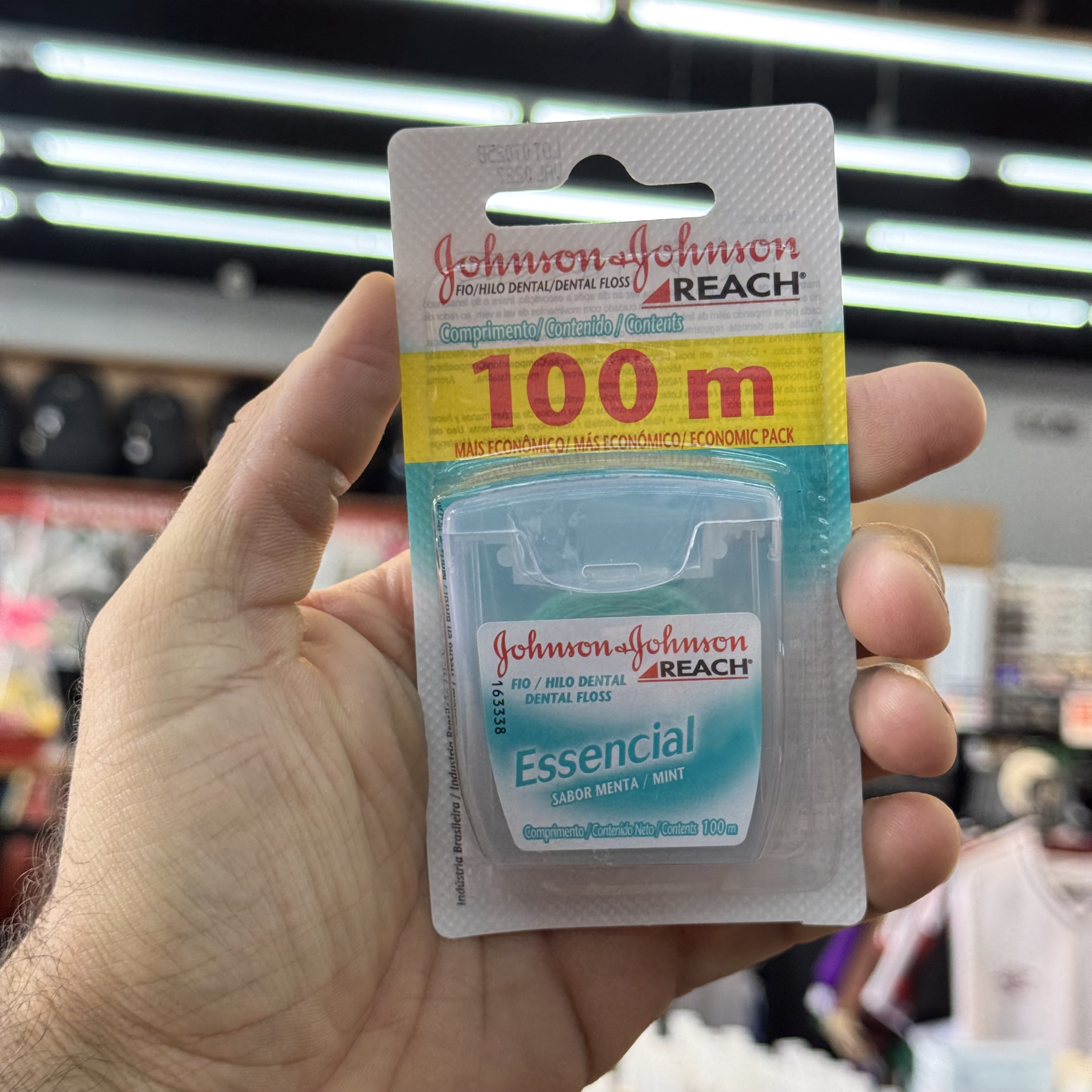 Fio Dental Jhonson & Jhonson Menta 100m