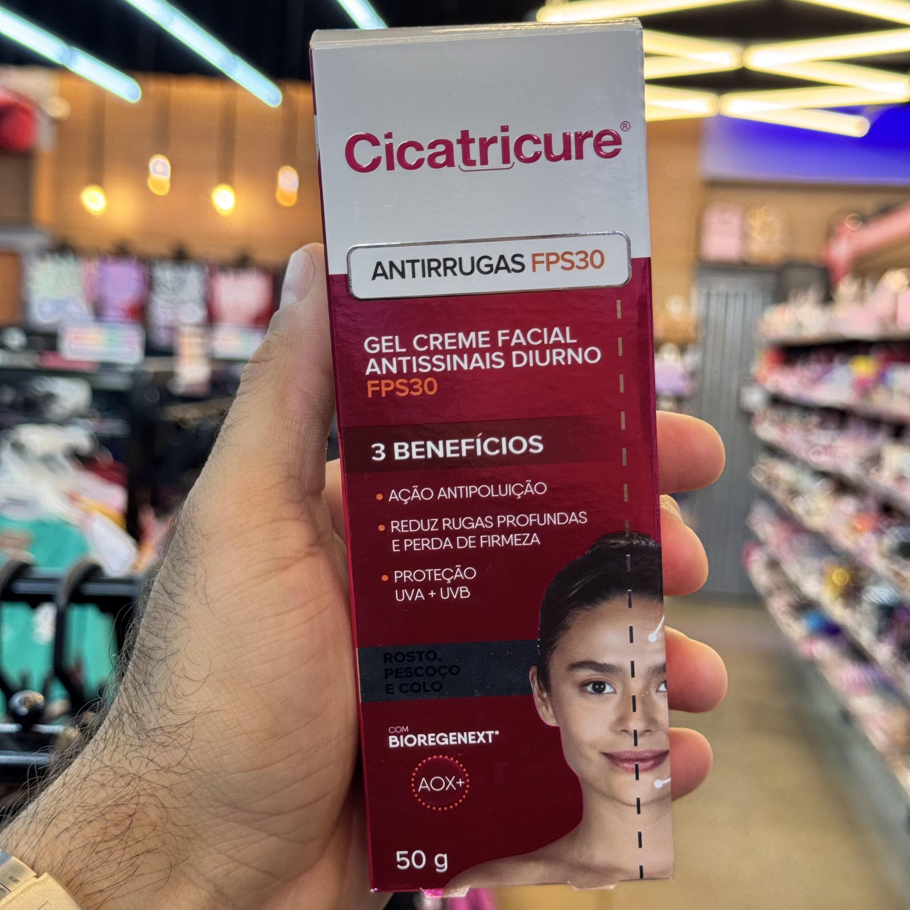 Gel Creme Facial Antissinais Diurno Cicatricure 50g 