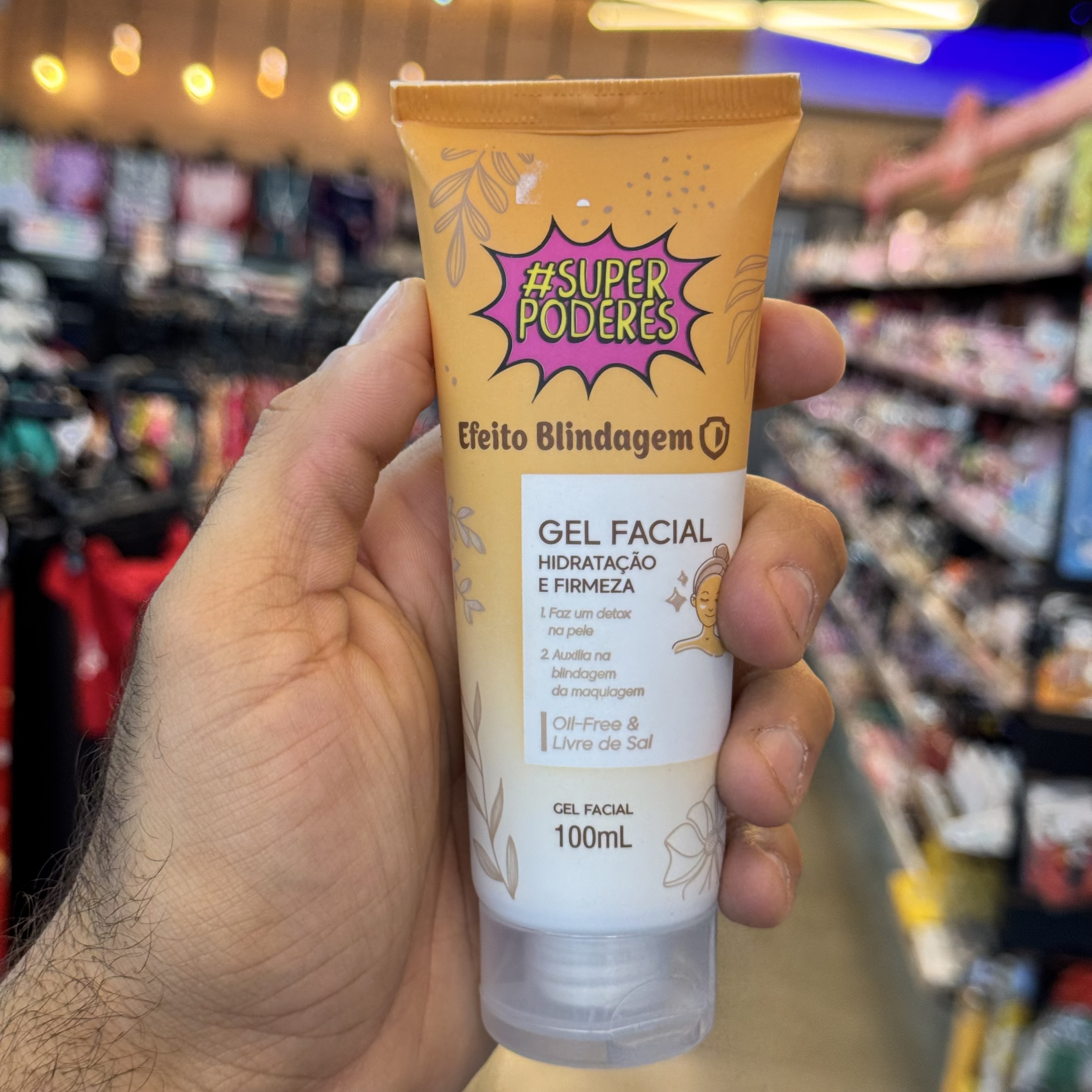 Gel Facial efeito blindagem Super Poderes gfebsp01