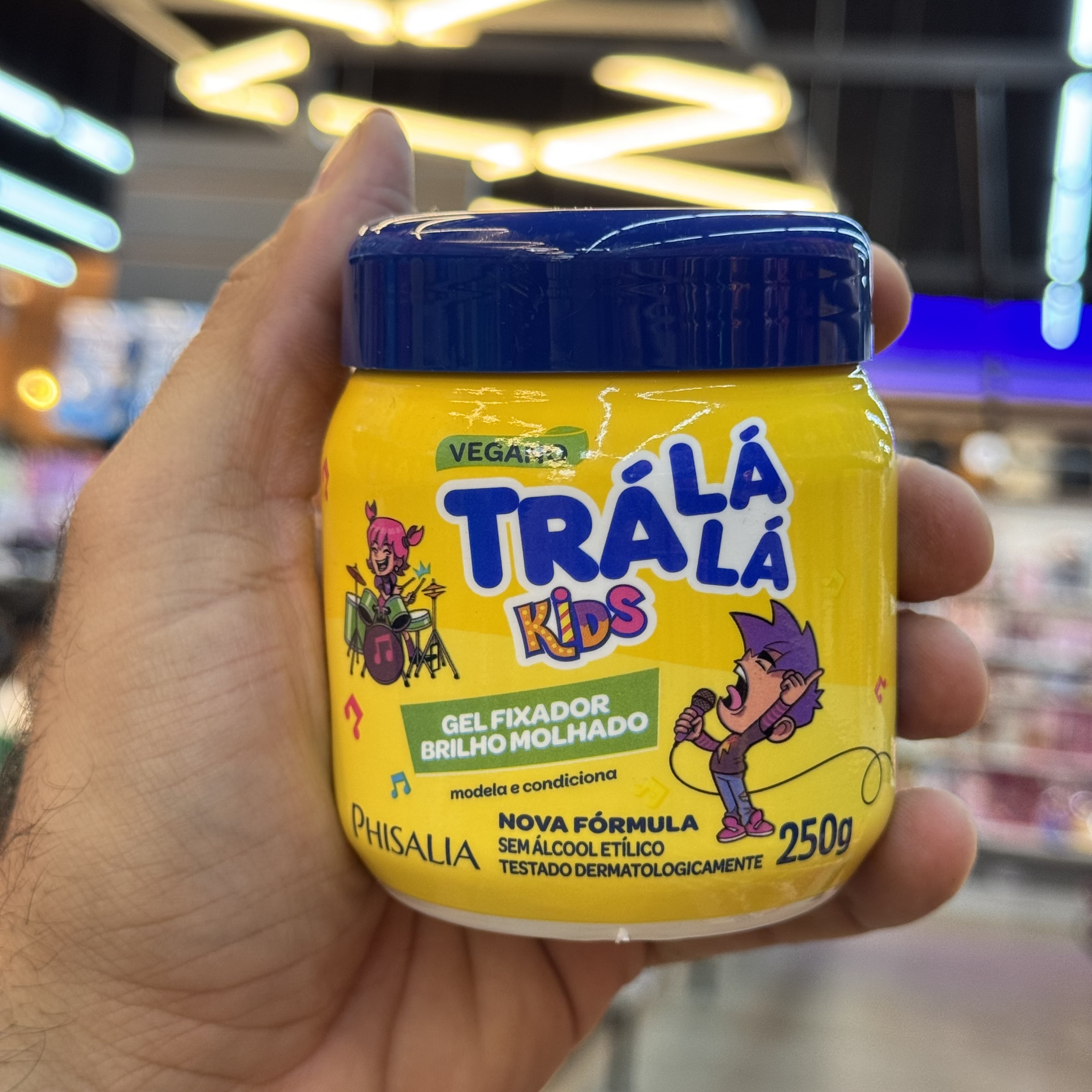 Gel Fixador Trá lá Lá Kids Brilho Molhado 250g