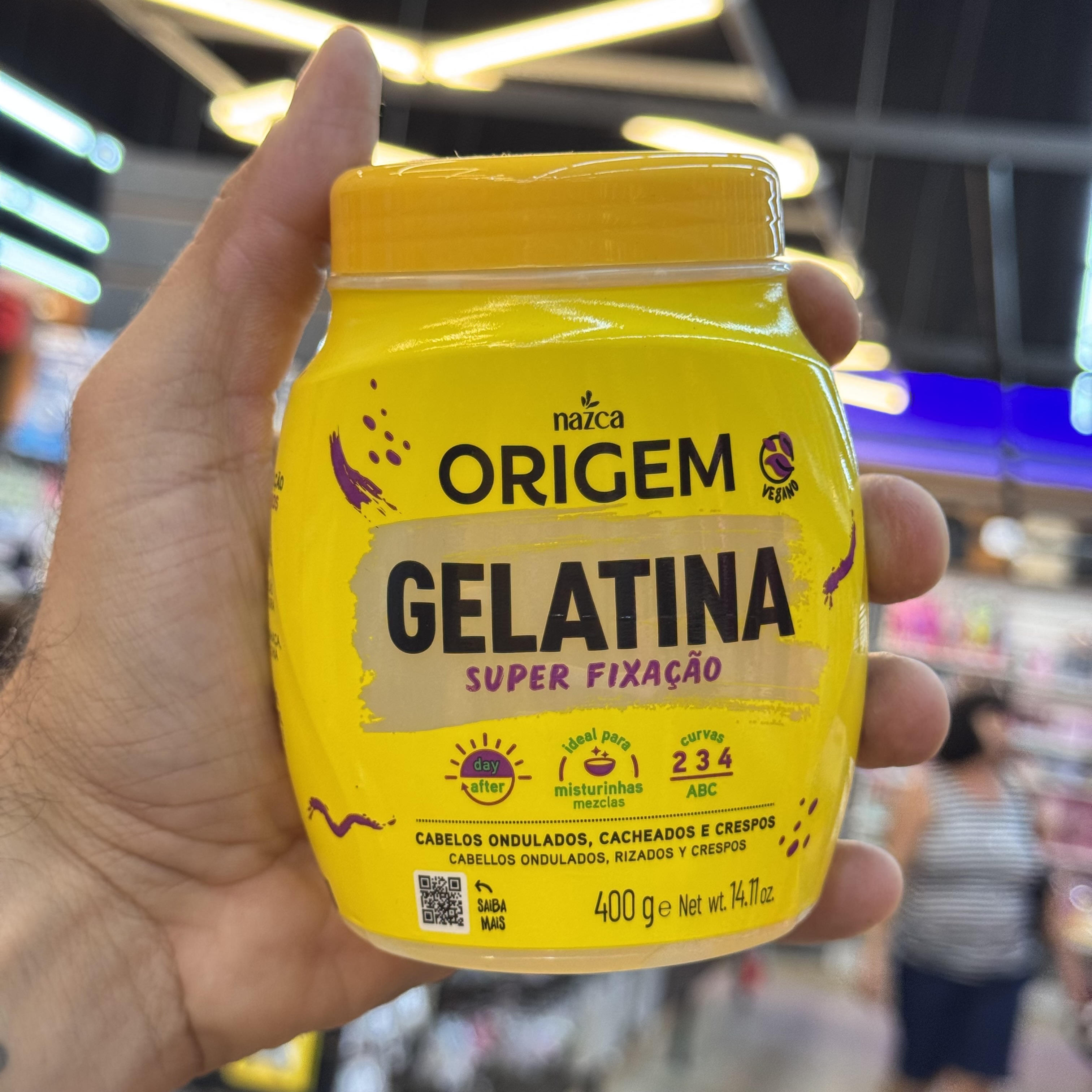 GELATINA CAPILAR ORIGEM SUPER FIXACAO 400g