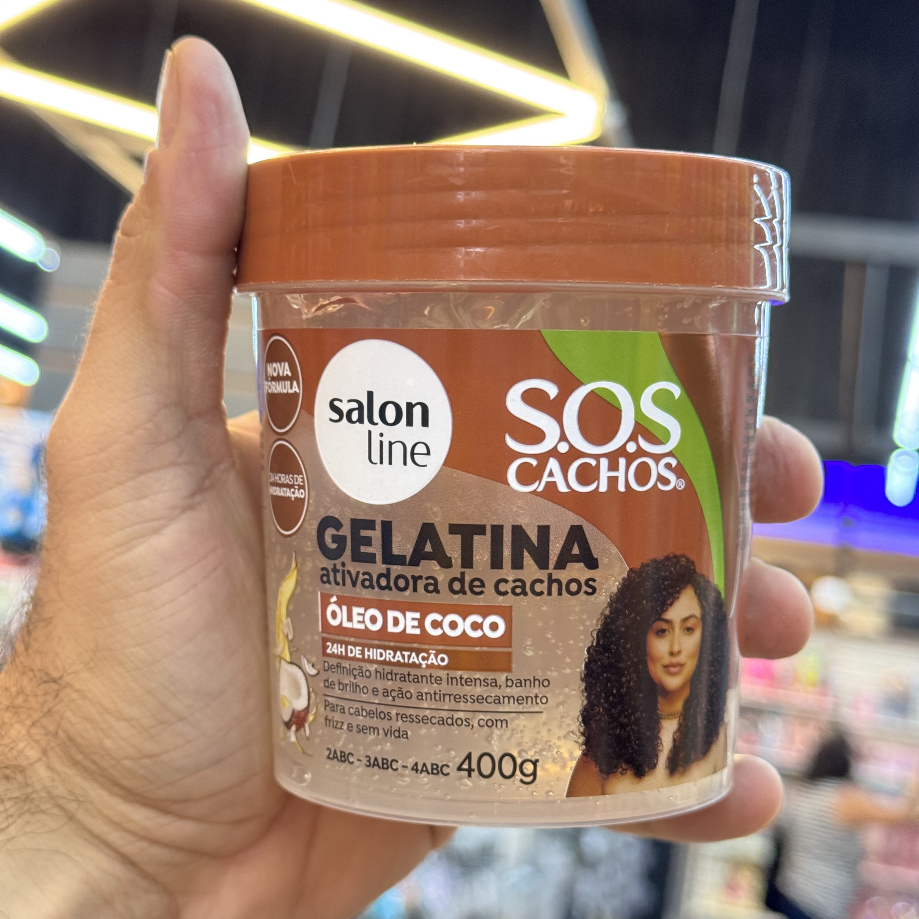 Gelatina Salon Line Ativadora de Cachos Óleo de Coco 4000g