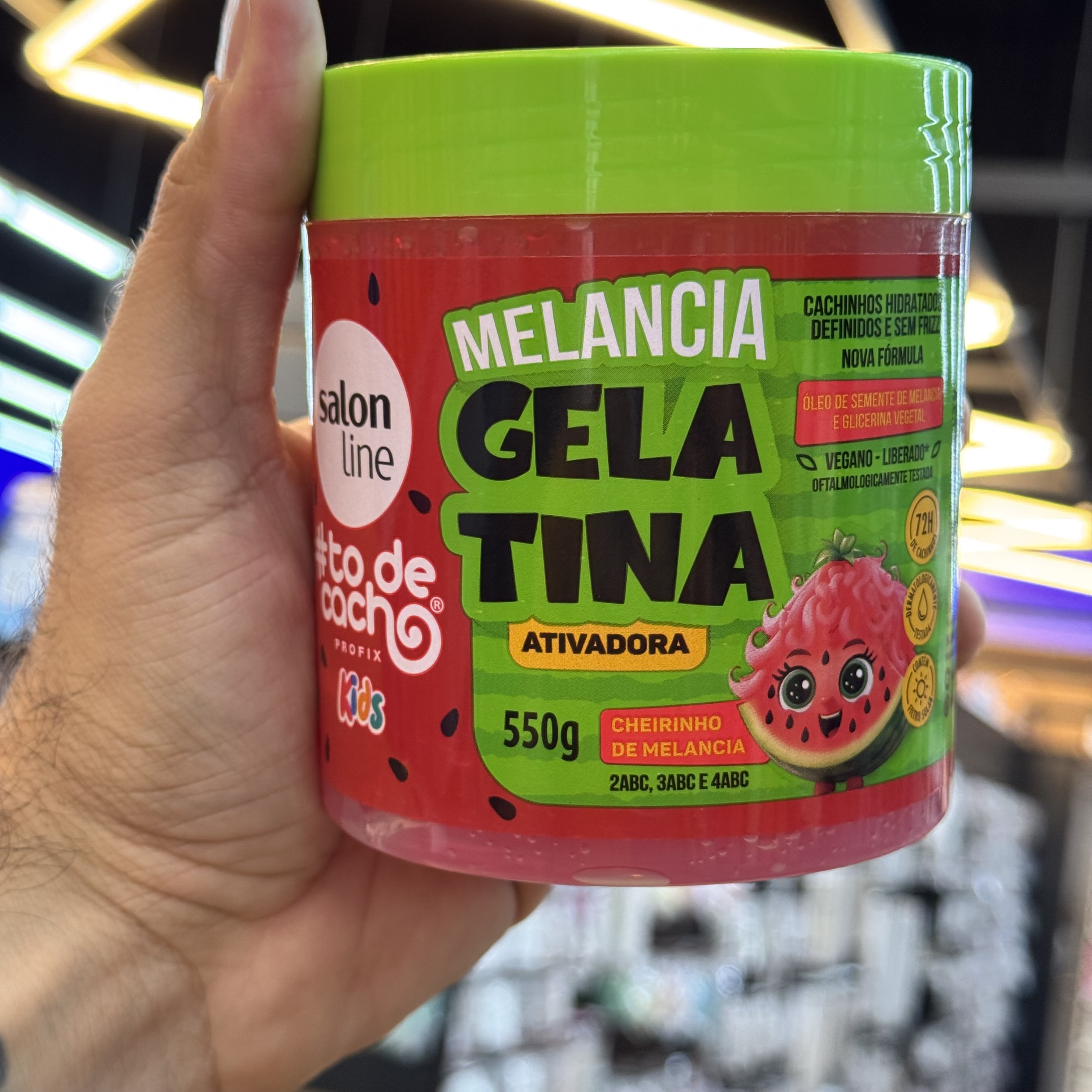 Gelatina Salon Line Todecacho Kids Melancia 550g