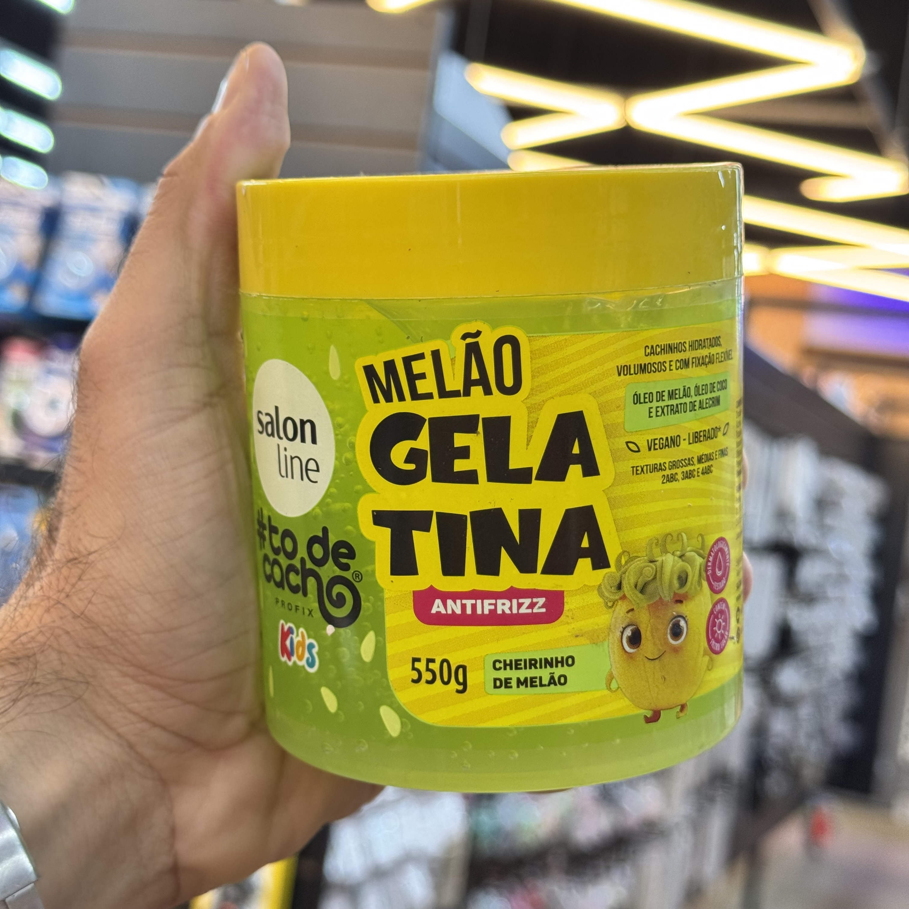 Gelatina Salon Line Todecacho Kids Melão 550g