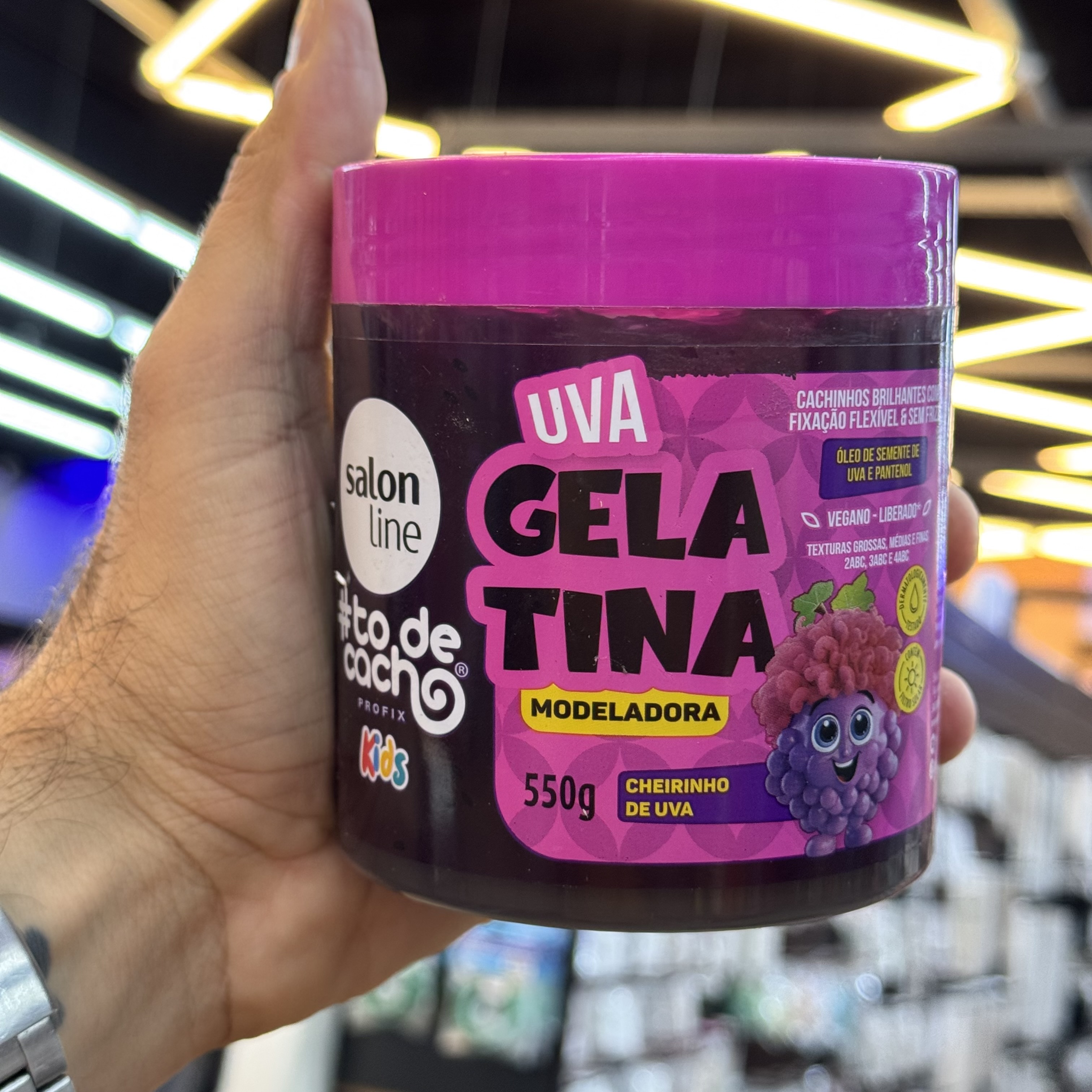 Gelatina Salon Line Todecacho Kids Uva 550g