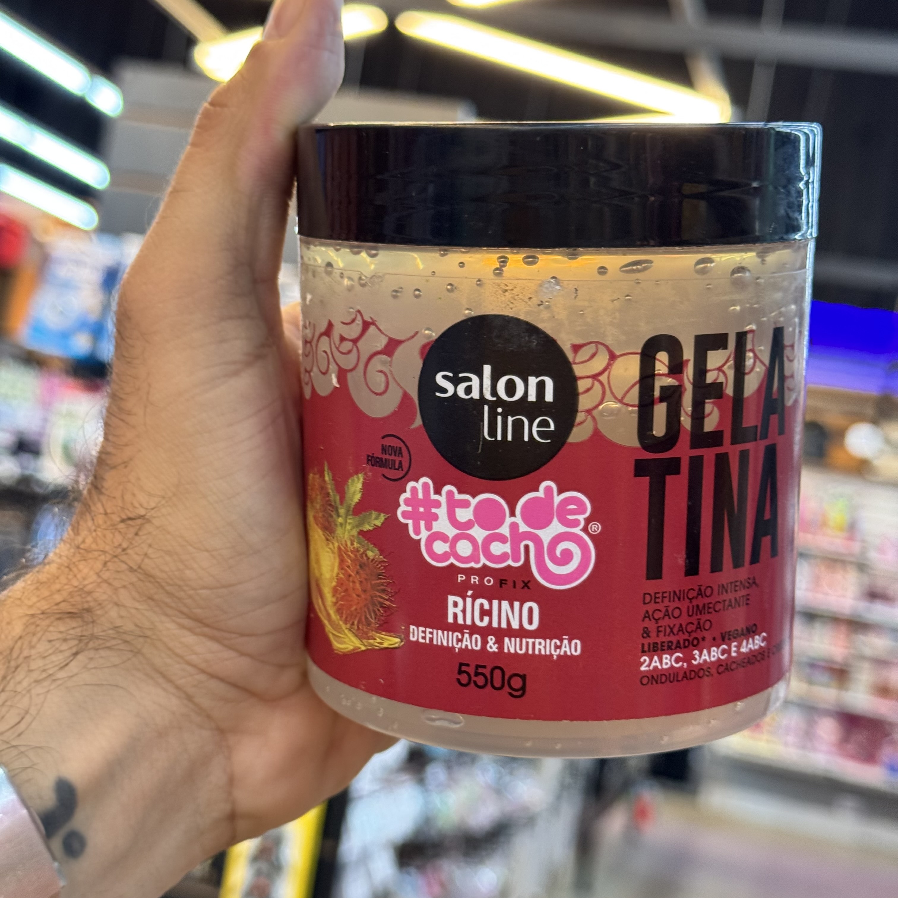 Gelatina Salon Line Todecacho Rícinio 550g