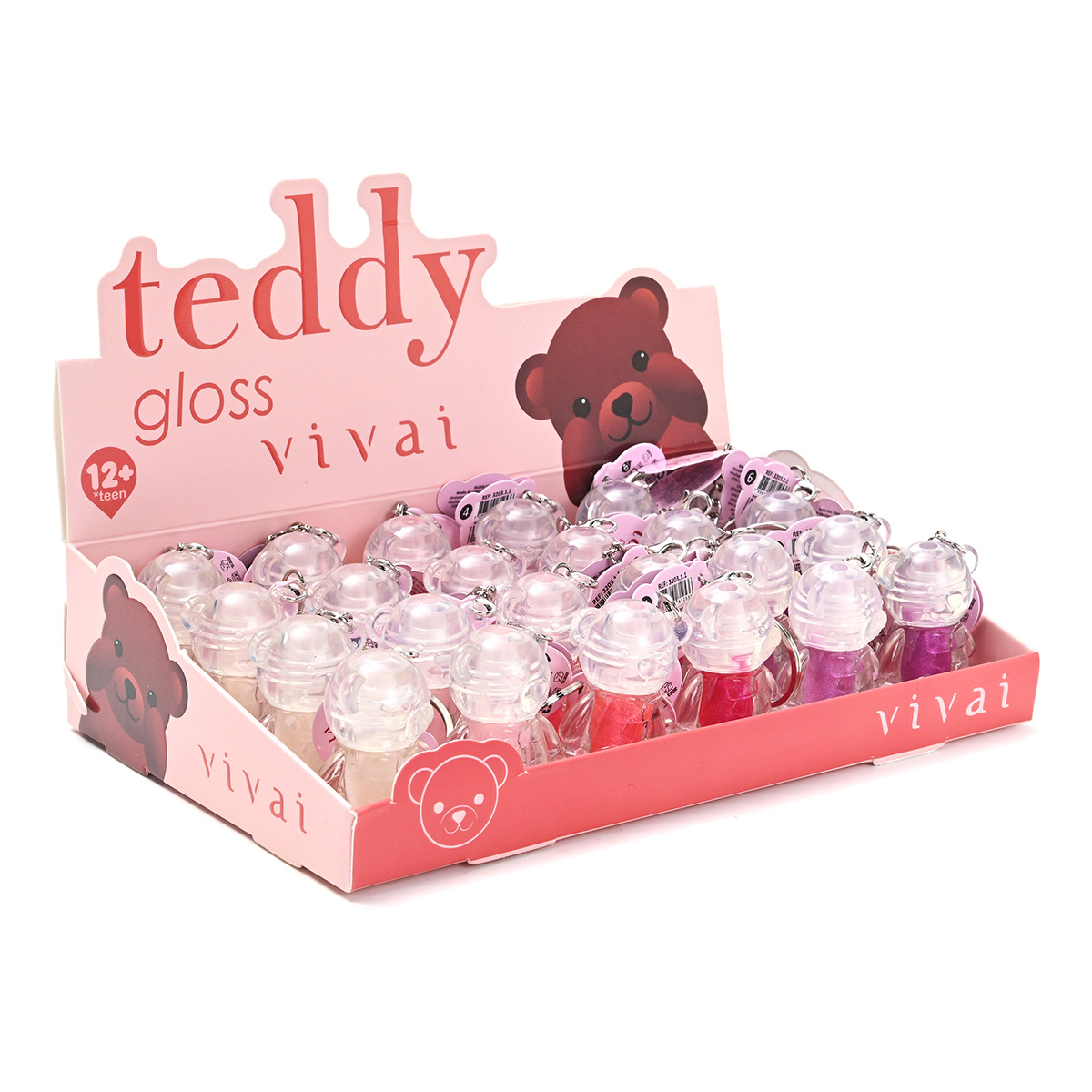 Gloss Labial Teddy Chaveiro Vivai 1,2ml