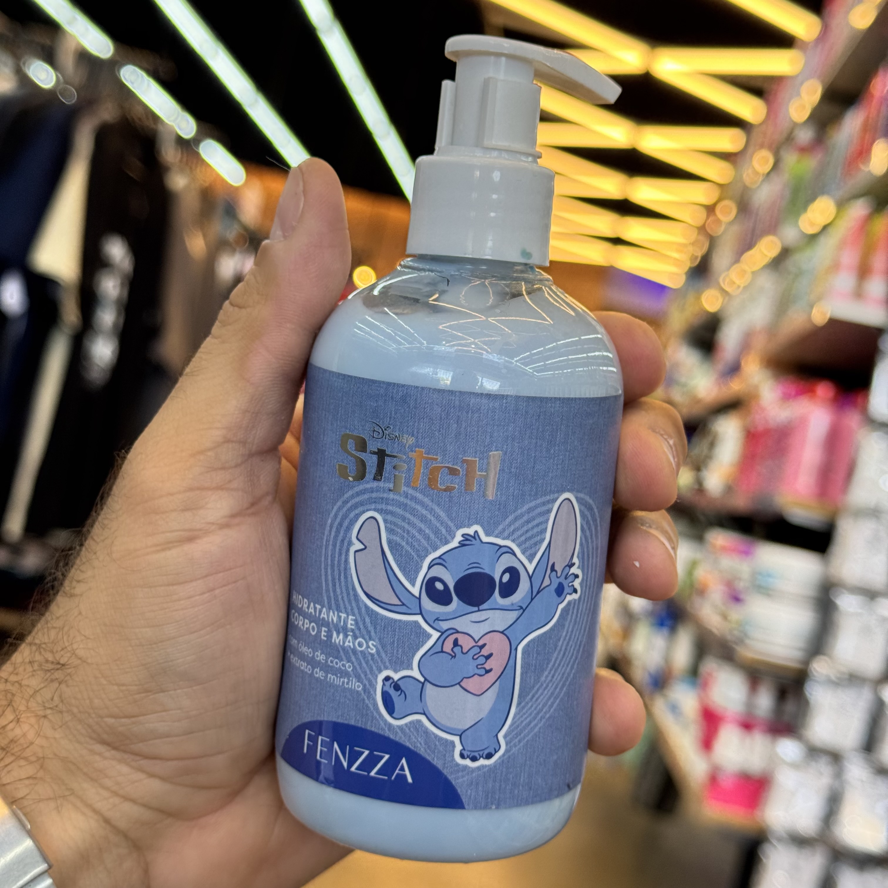 Hidratante Corpo e mãos disney stitch fenzza 250ml