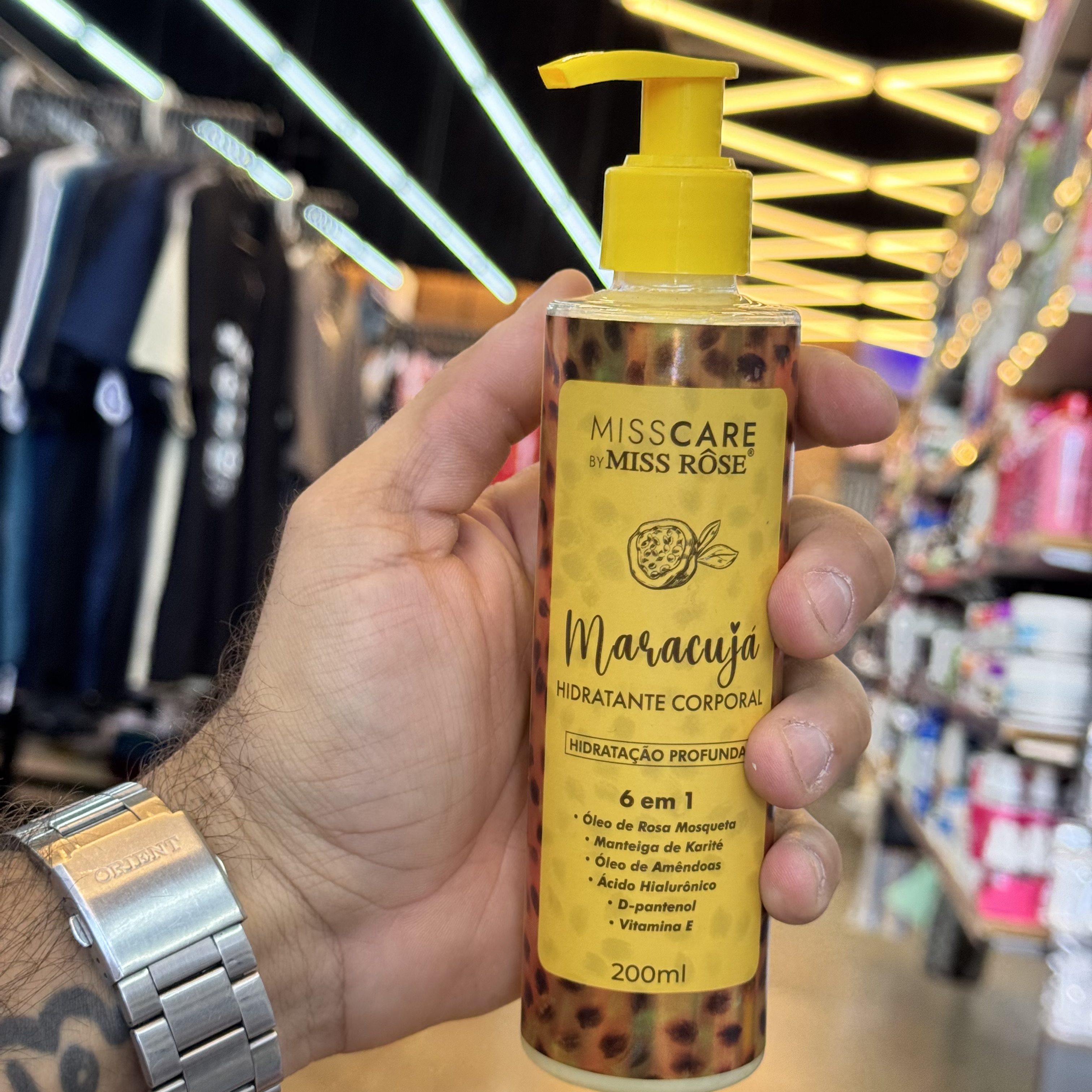 Hidratante corporal maracujá miss rose mr107/d