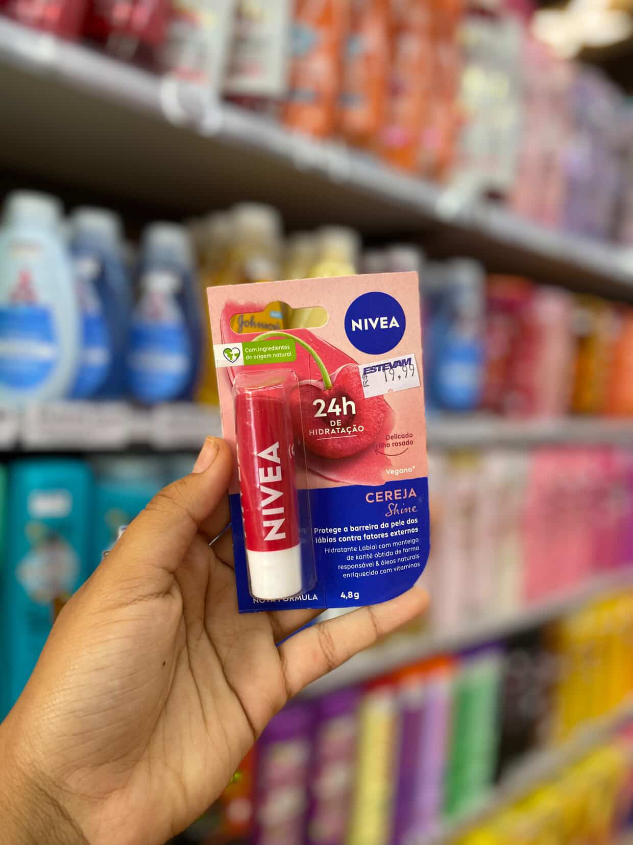 Hidratante Labial Nivea Cereja Shine 4,8g