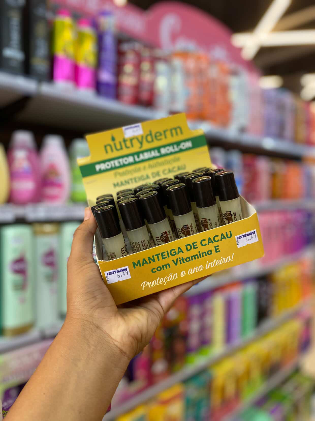 Hidratante Labial Nutryderm Cacau Rollon 8ml