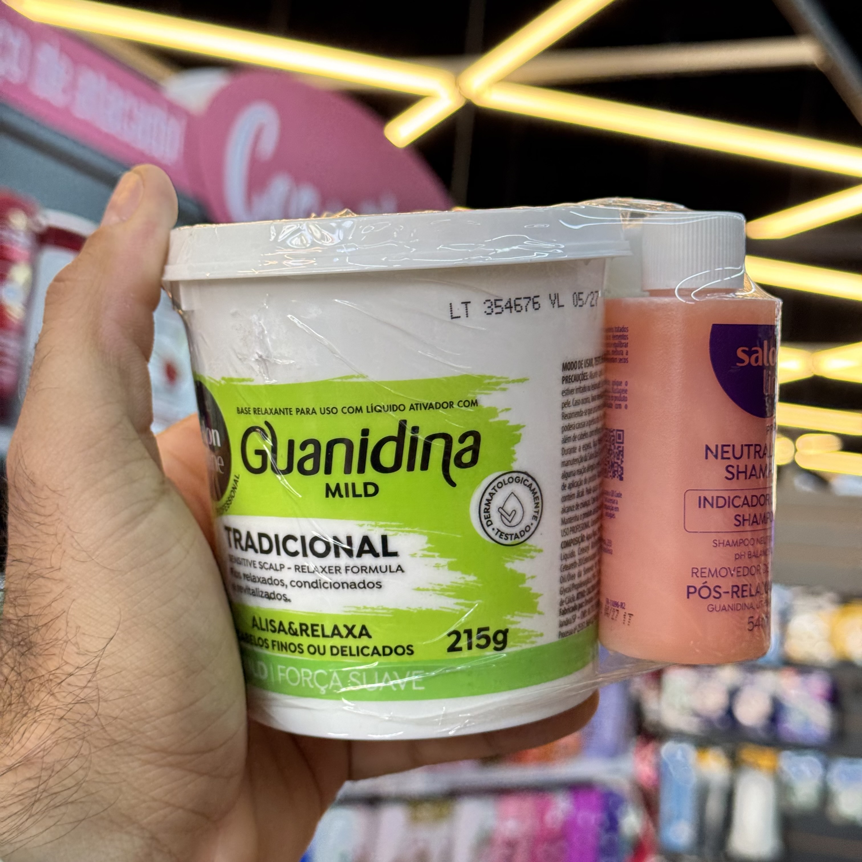 kit Alisante Salon Line Guanidina Força Suave 218g