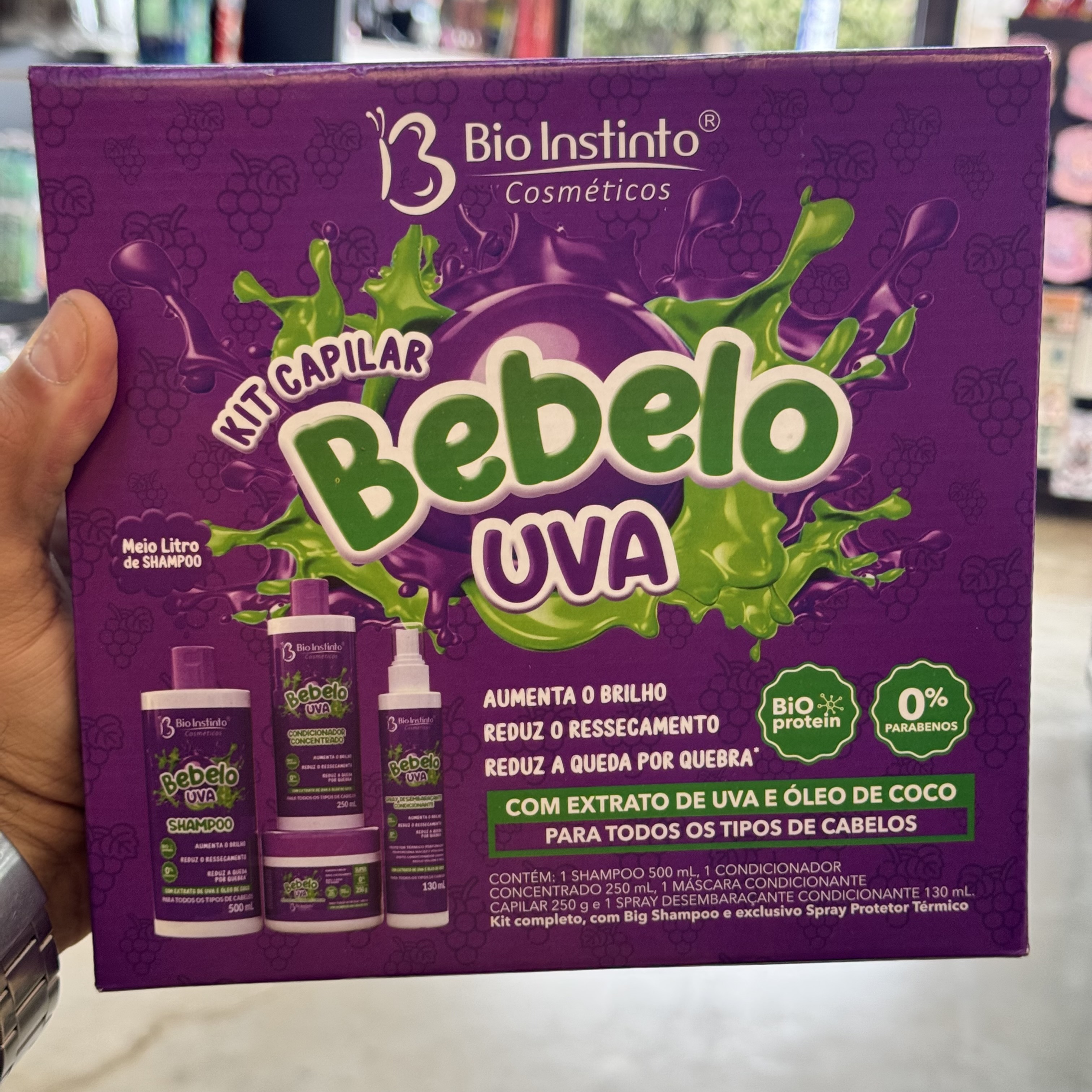 Kit Capilar Bebelo Uva Bio Instinto