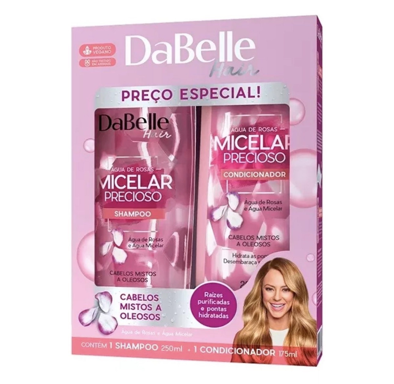 Kit Capilar Dabelle Águas de Rosas e Água Micelar