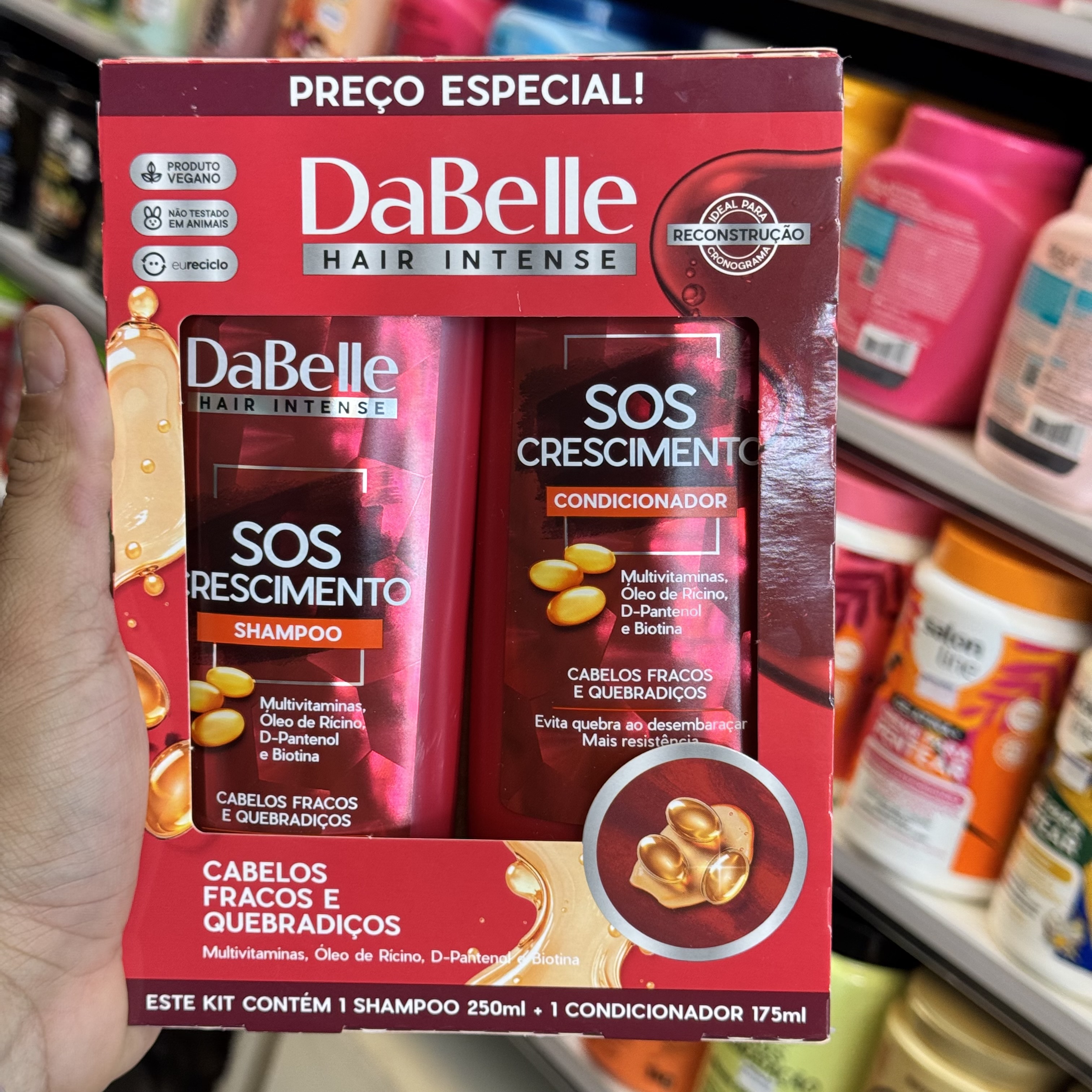 Kit Capilar Dabelle SOS Crescimento Multivitaminas
