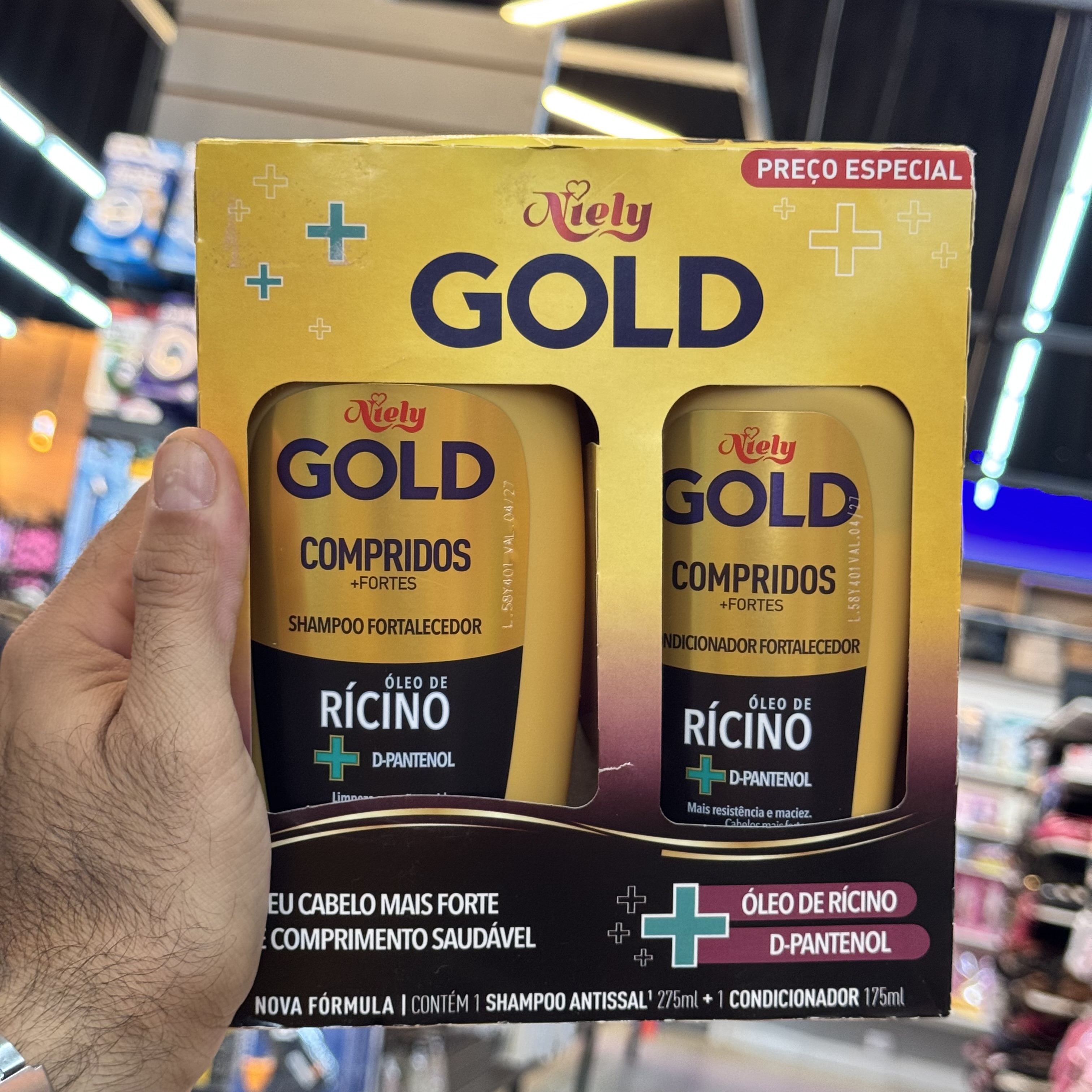Kit Capilar Niely Gold Óleo de Rícinio