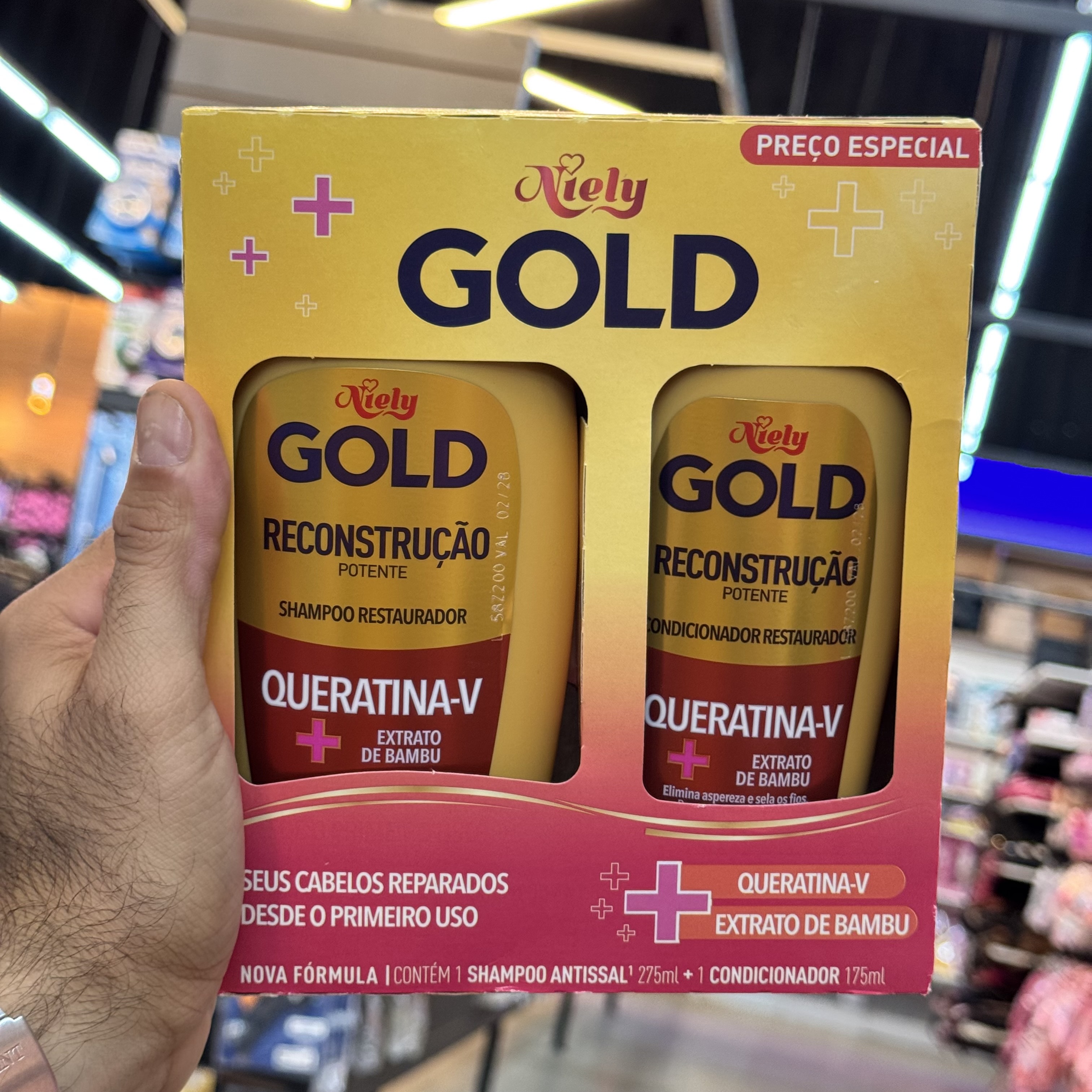 Kit Capilar Niely Gold Queratina V