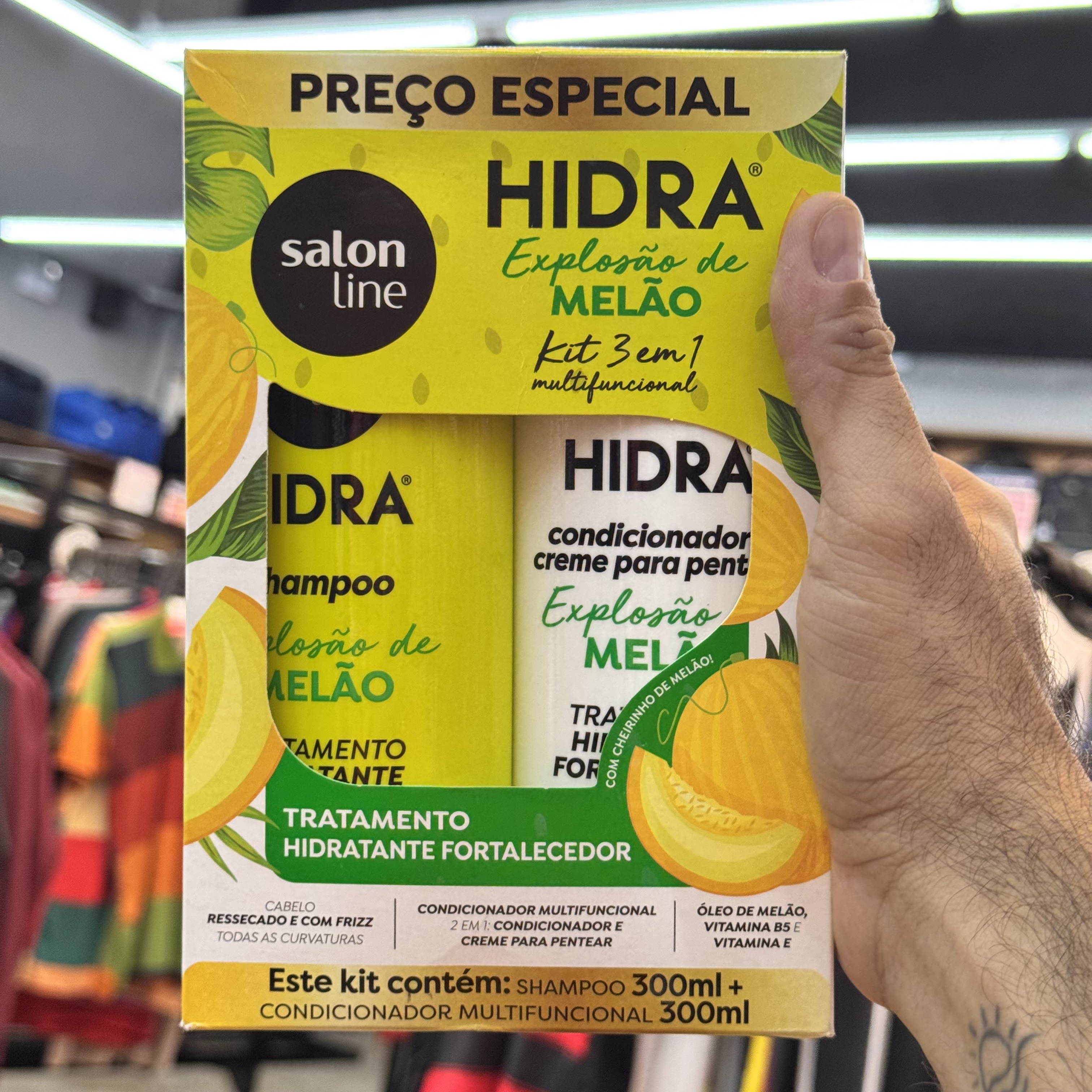 Kit Capilar Salon Line Hidra Explosão de Melão