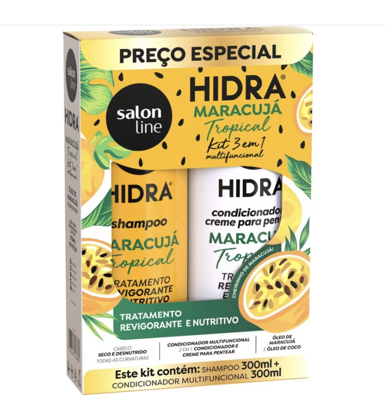 Kit Capilar Salon Line Hidra Maracujá Tropical