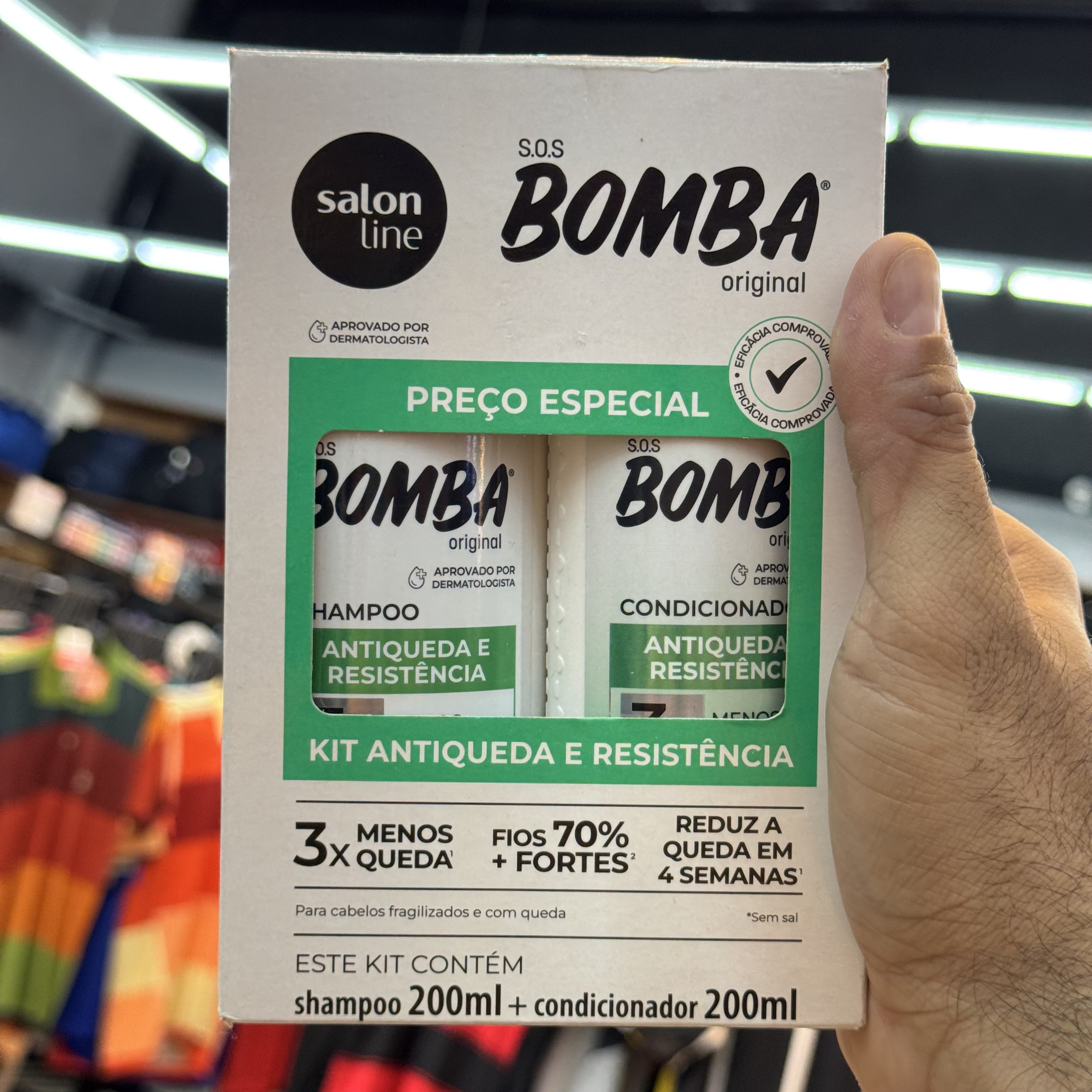 Kit Capilar Salon Line SOS Bomba Antiqueda e Resistência
