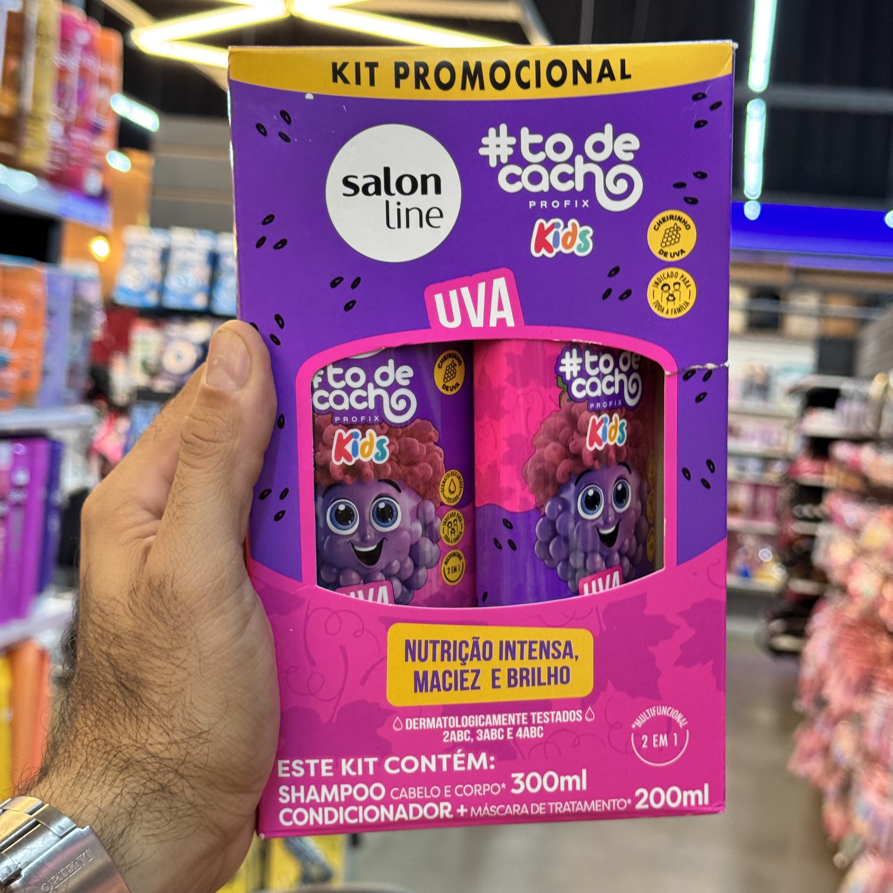Kit Capilar Salon Line Todecacho Kids Uva