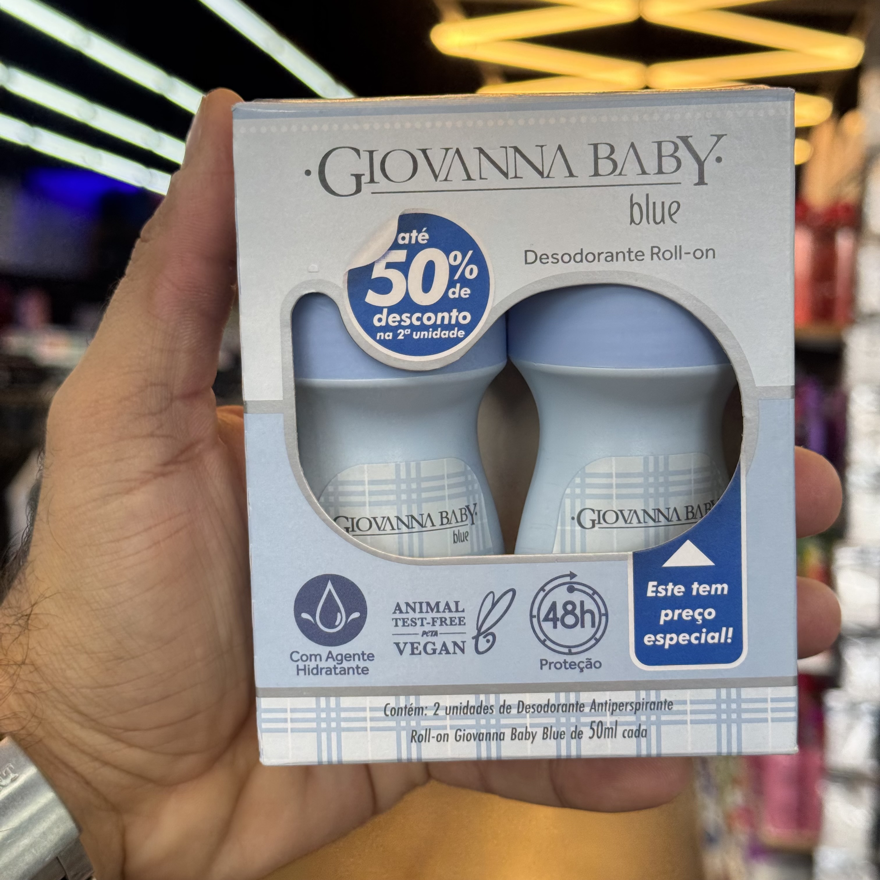 KIT GIOVANNA BABY DESODORANTE ROLLON AZUL 50ml